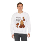 Sweater Weather, Prayer Weather | Unisex Crewneck Sweatshirt