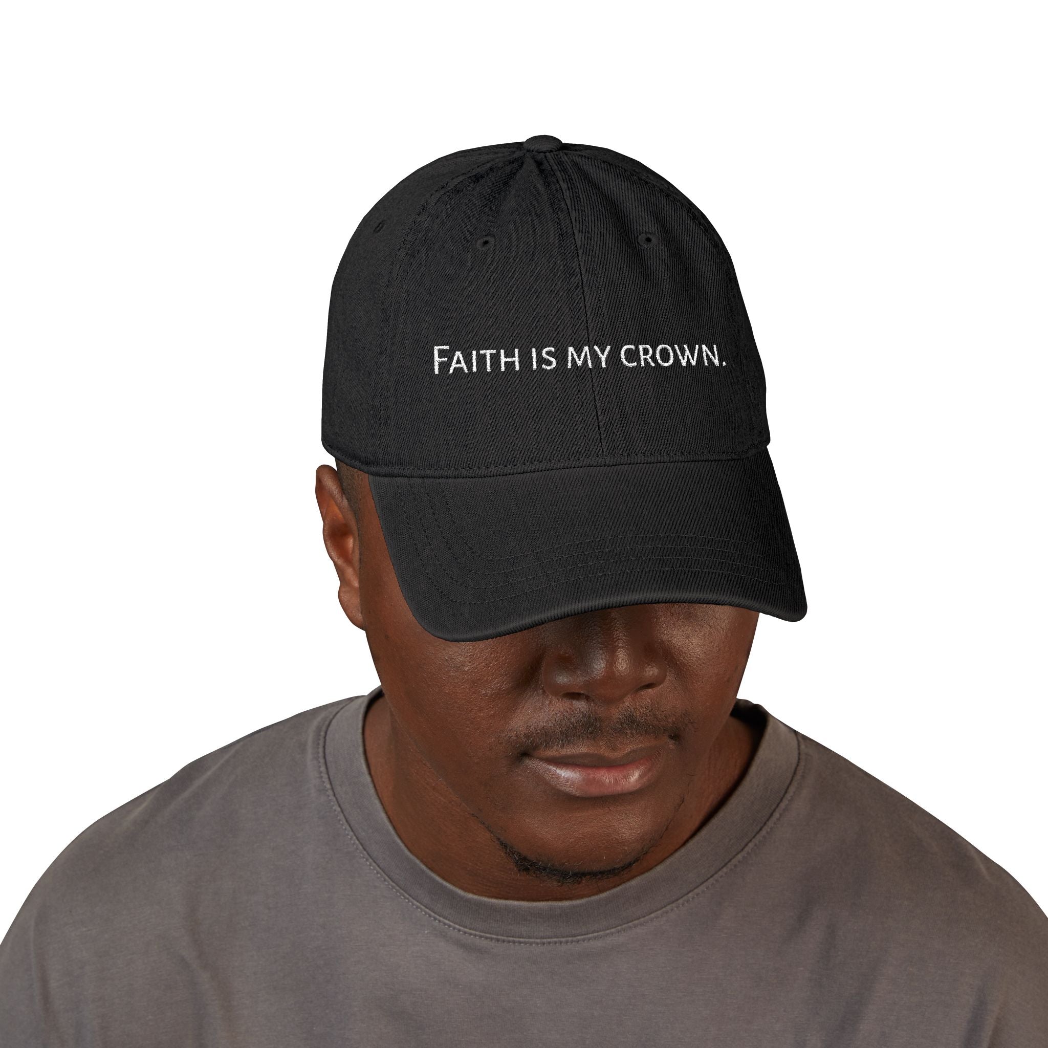 Faith is my crown. | Denim Hat (Embroidery)