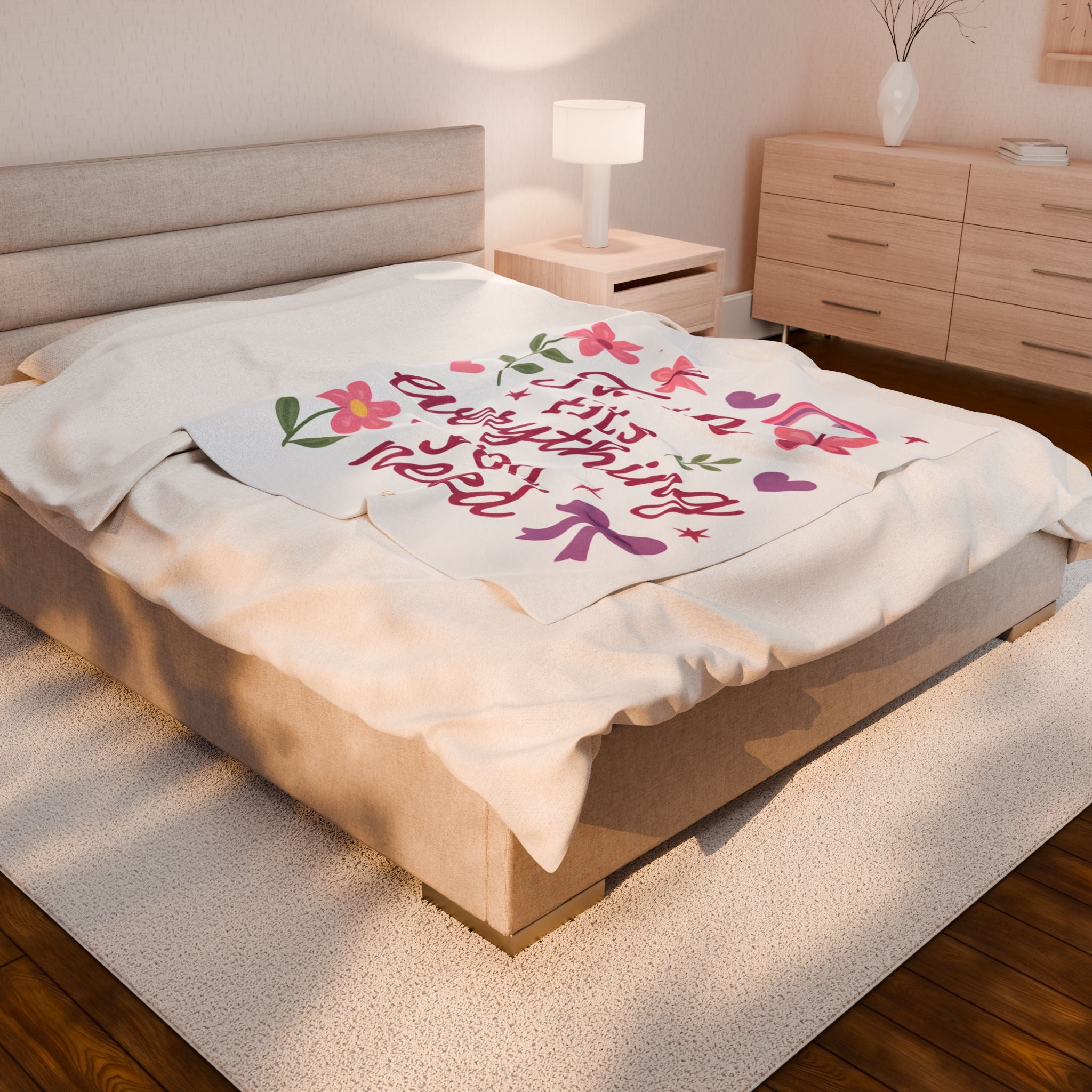 Faith | Cozy Velveteen Plush Blanket