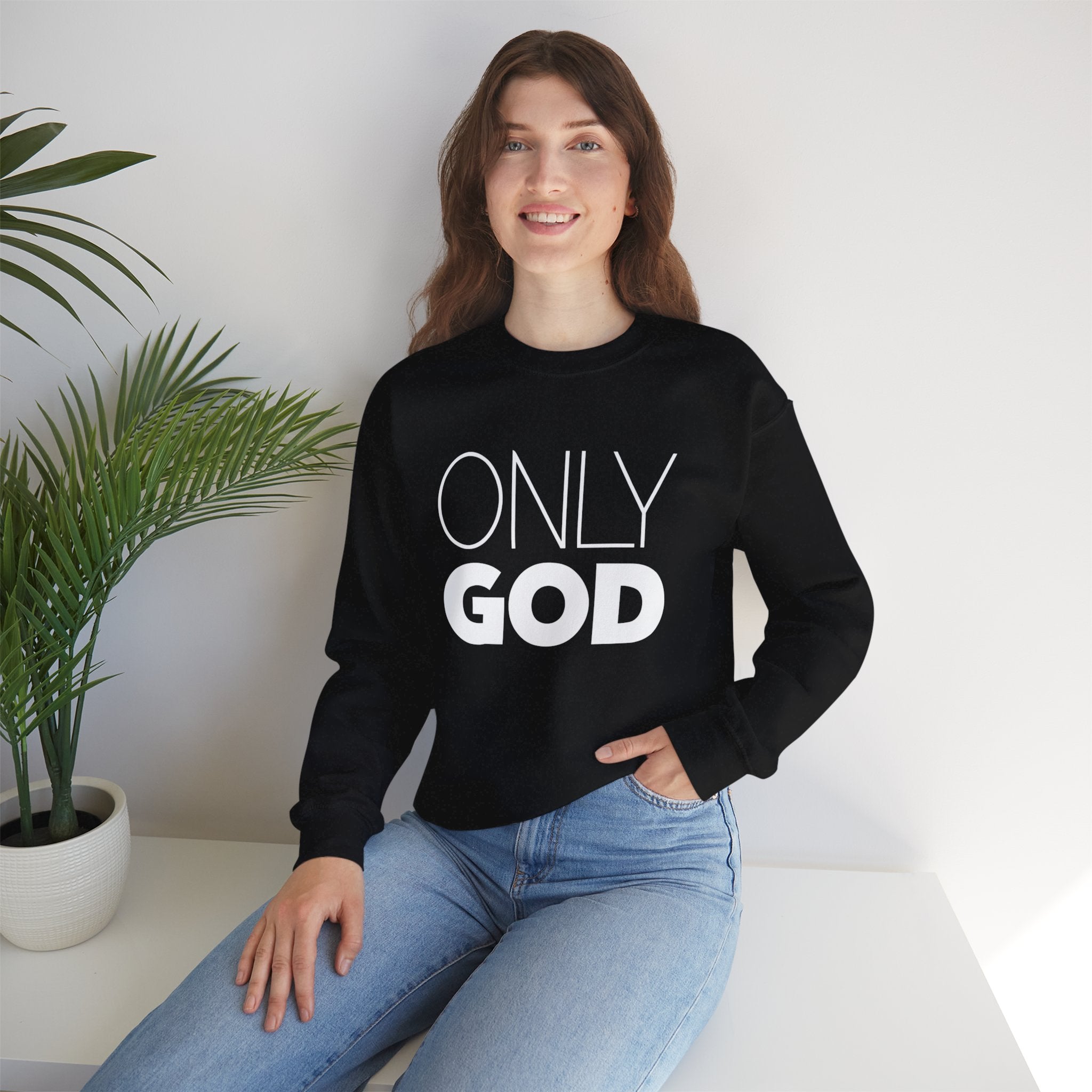 Only God | Unisex Heavy Blend™ Crewneck Sweatshirt