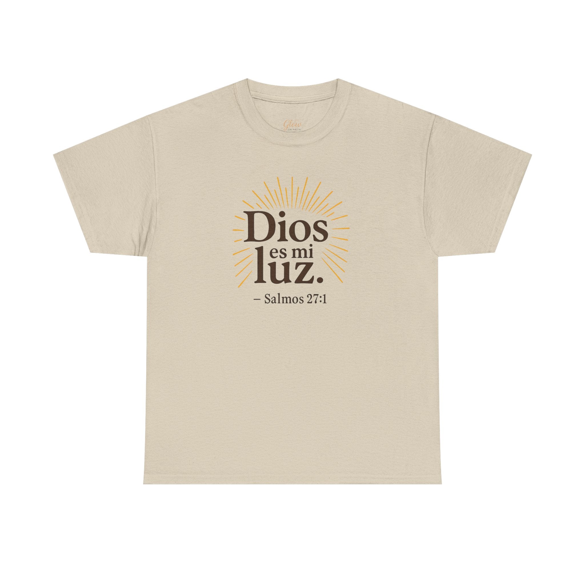Dios es mi luz. — Salmos 27:1 | Unisex Cotton Tee