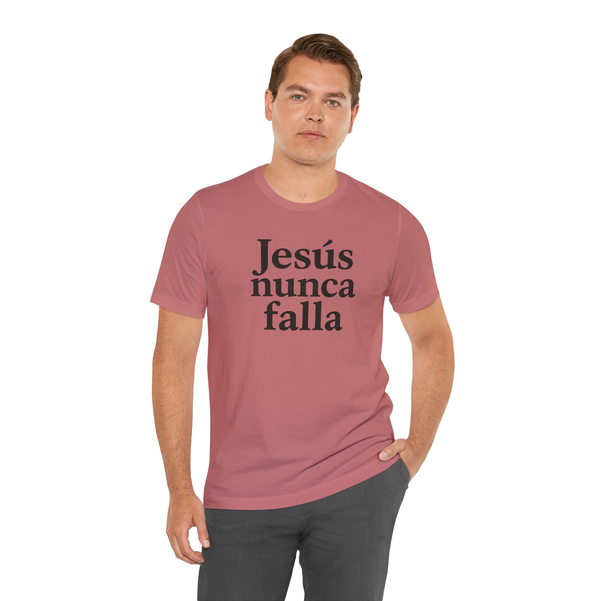 Jesús nunca falla (Jesus Never Fails) | Faith-Inspired Unisex Tee