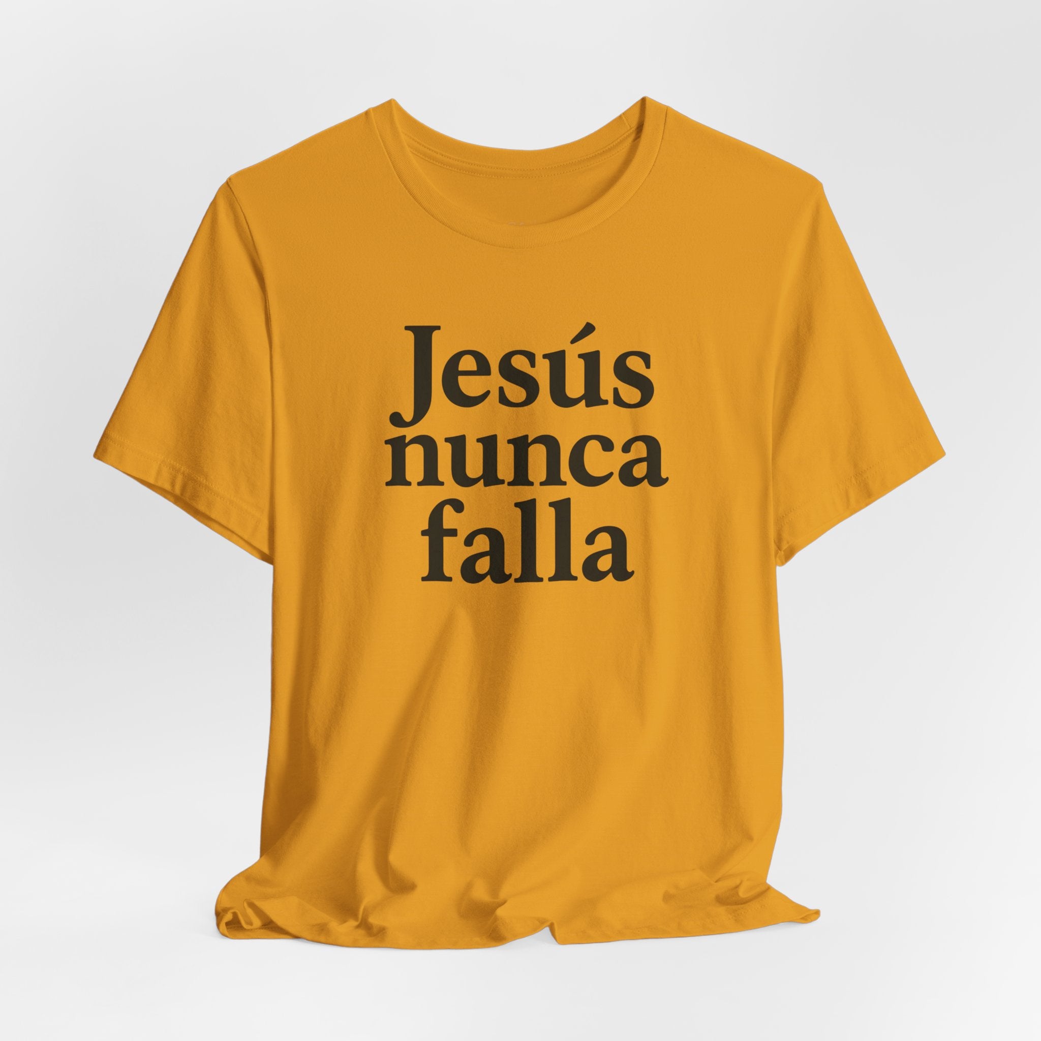 Jesús nunca falla (Jesus Never Fails) | Faith-Inspired Unisex Tee