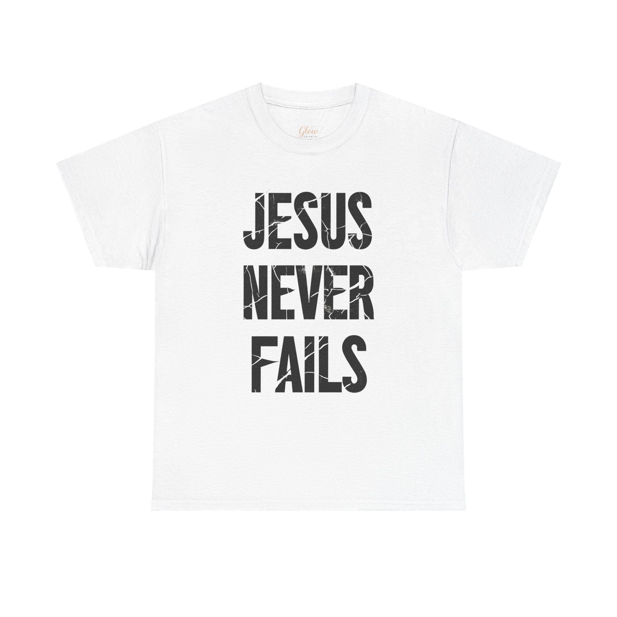 Jesus Never Fails | Unisex Heavy Cotton Tee