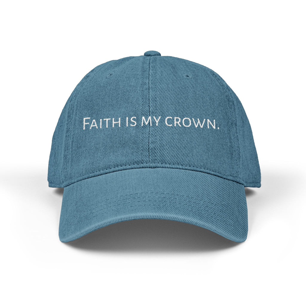 Faith is my crown. | Denim Hat (Embroidery)
