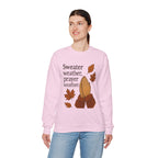 Sweater Weather, Prayer Weather | Unisex Crewneck Sweatshirt