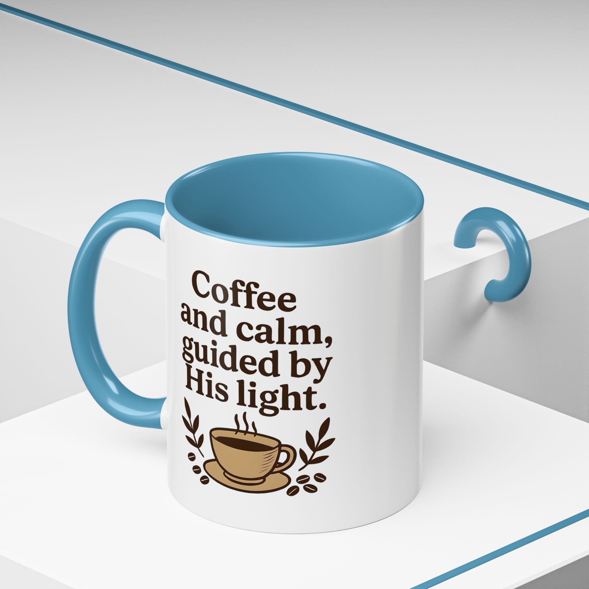 Coffee and calm, guided by His light. | Coffee Mug