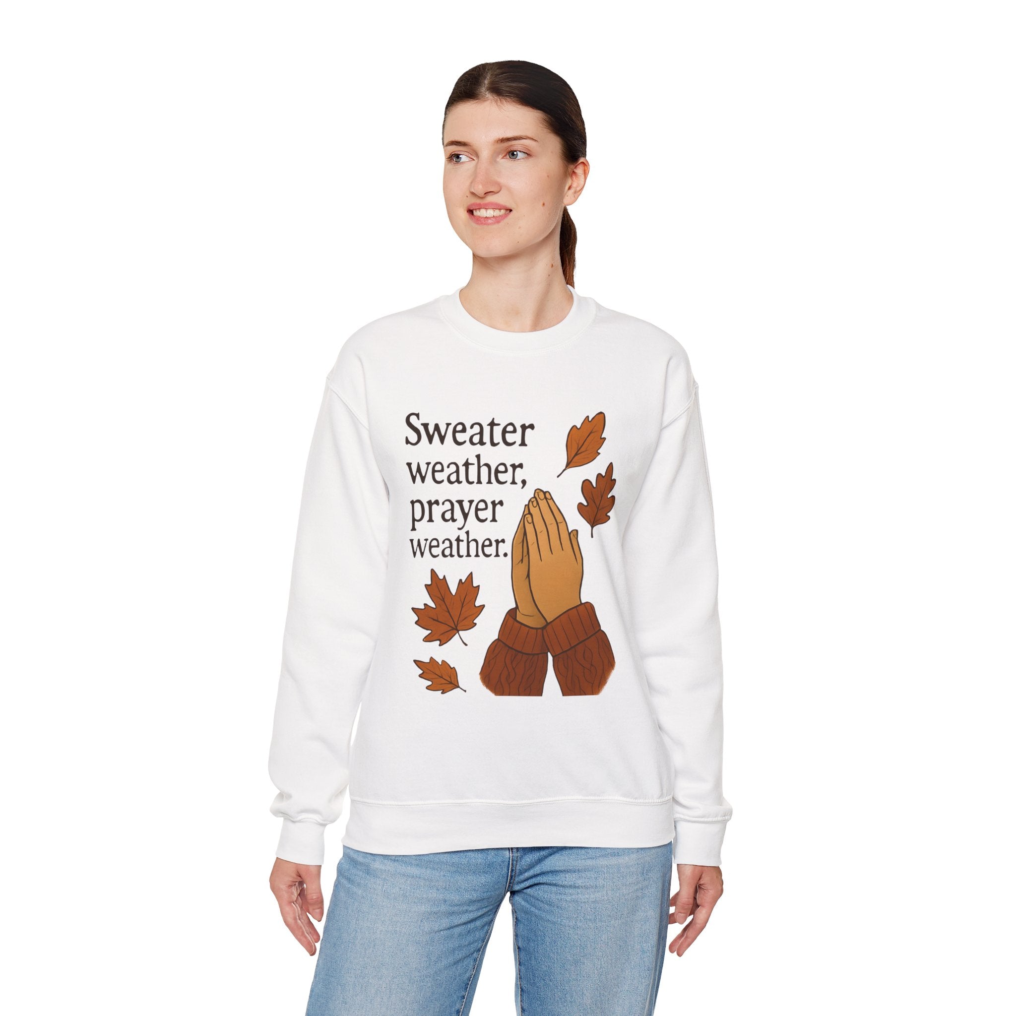Sweater Weather, Prayer Weather | Unisex Crewneck Sweatshirt