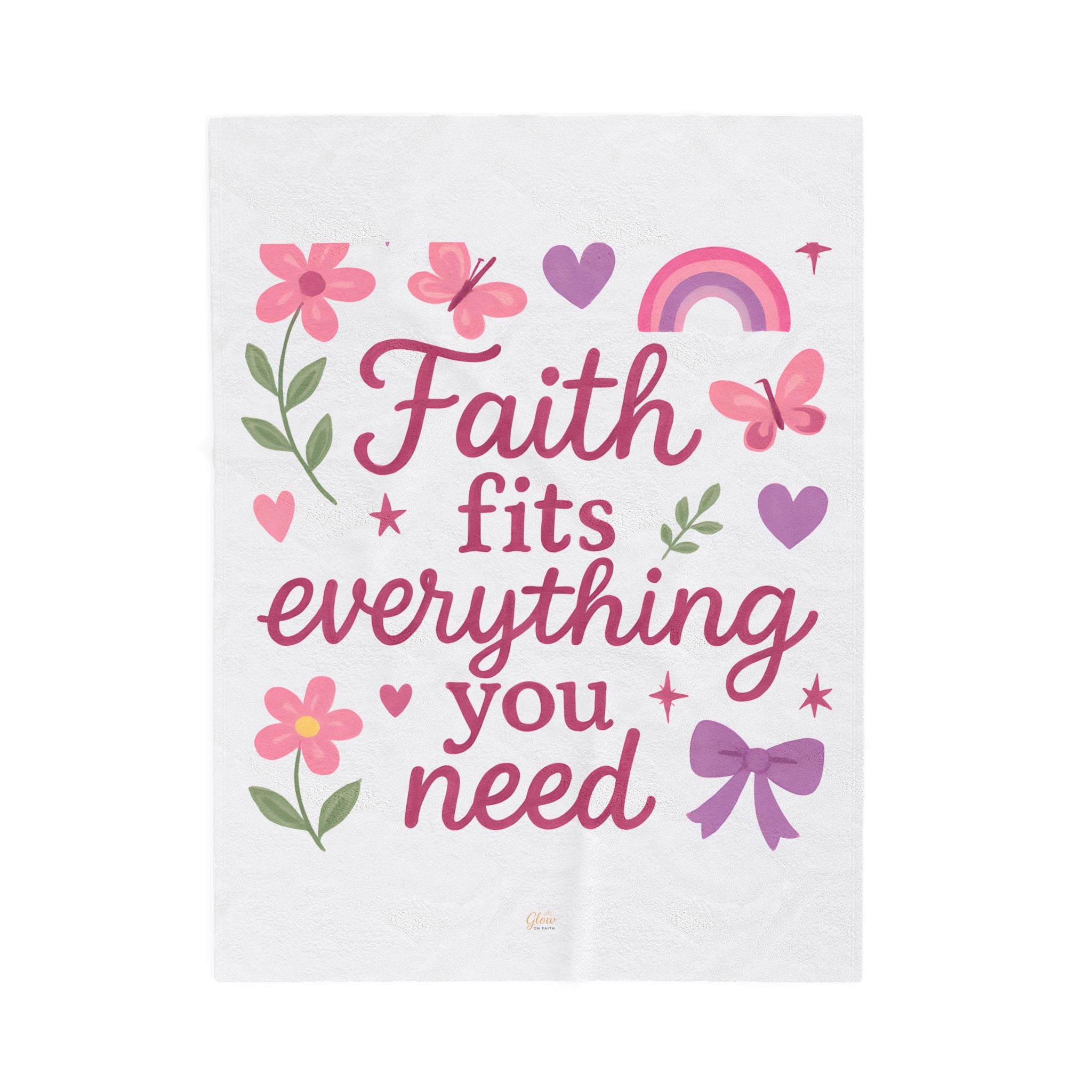 Faith | Cozy Velveteen Plush Blanket