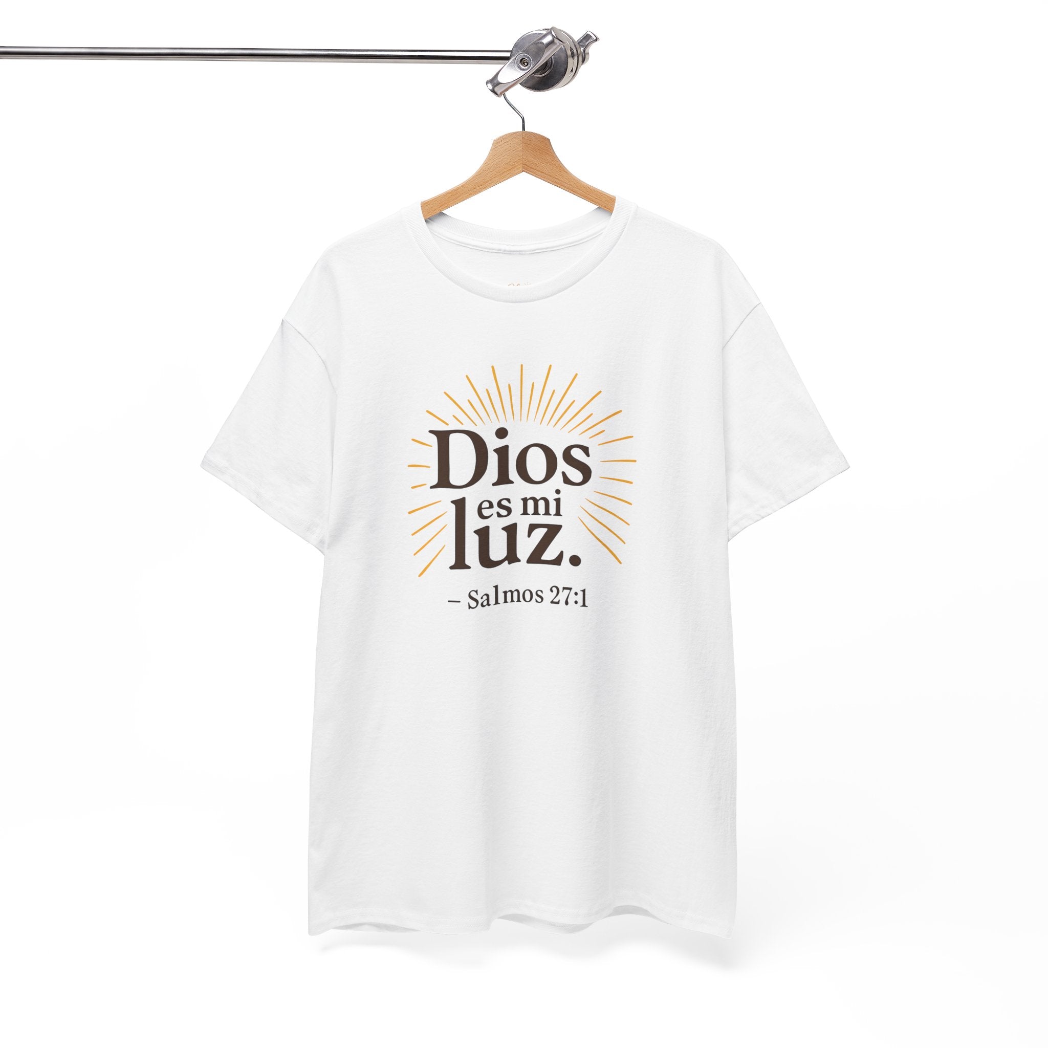Dios es mi luz. — Salmos 27:1 | Unisex Cotton Tee
