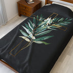 Cross | Cozy Velveteen Plush Blanket