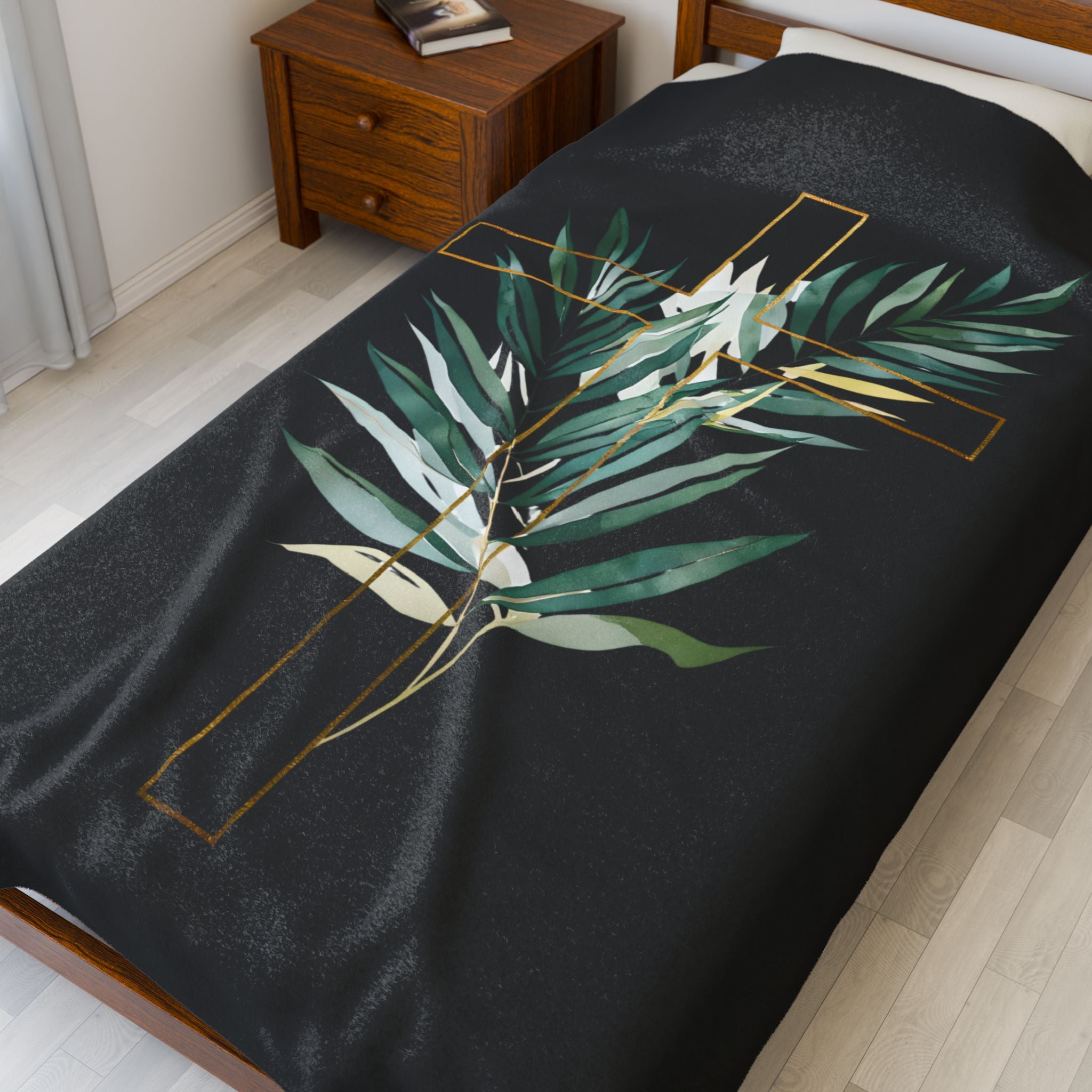Cross | Cozy Velveteen Plush Blanket