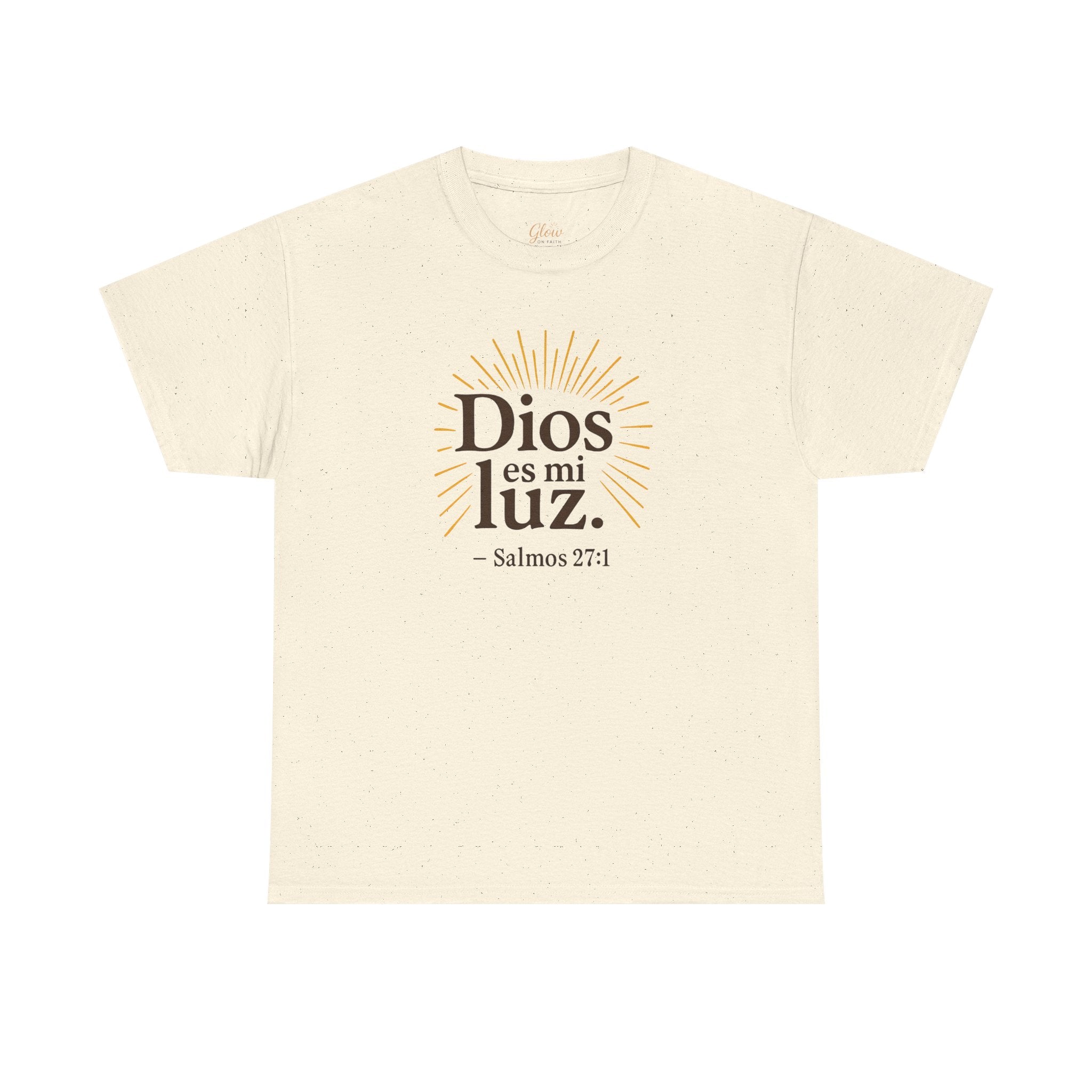 Dios es mi luz. — Salmos 27:1 | Unisex Cotton Tee