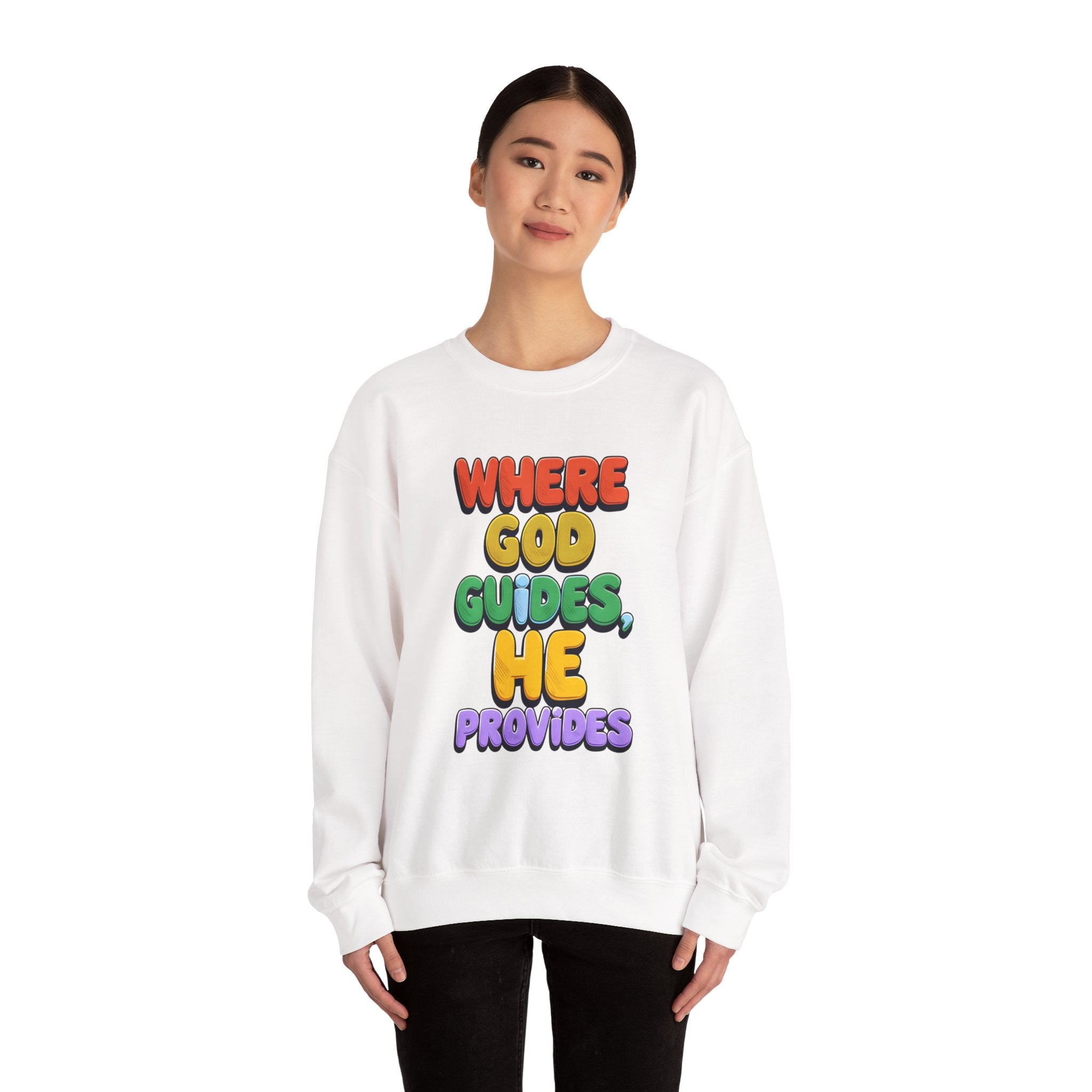 Where God Guides | Unisex Crewneck Sweatshirt