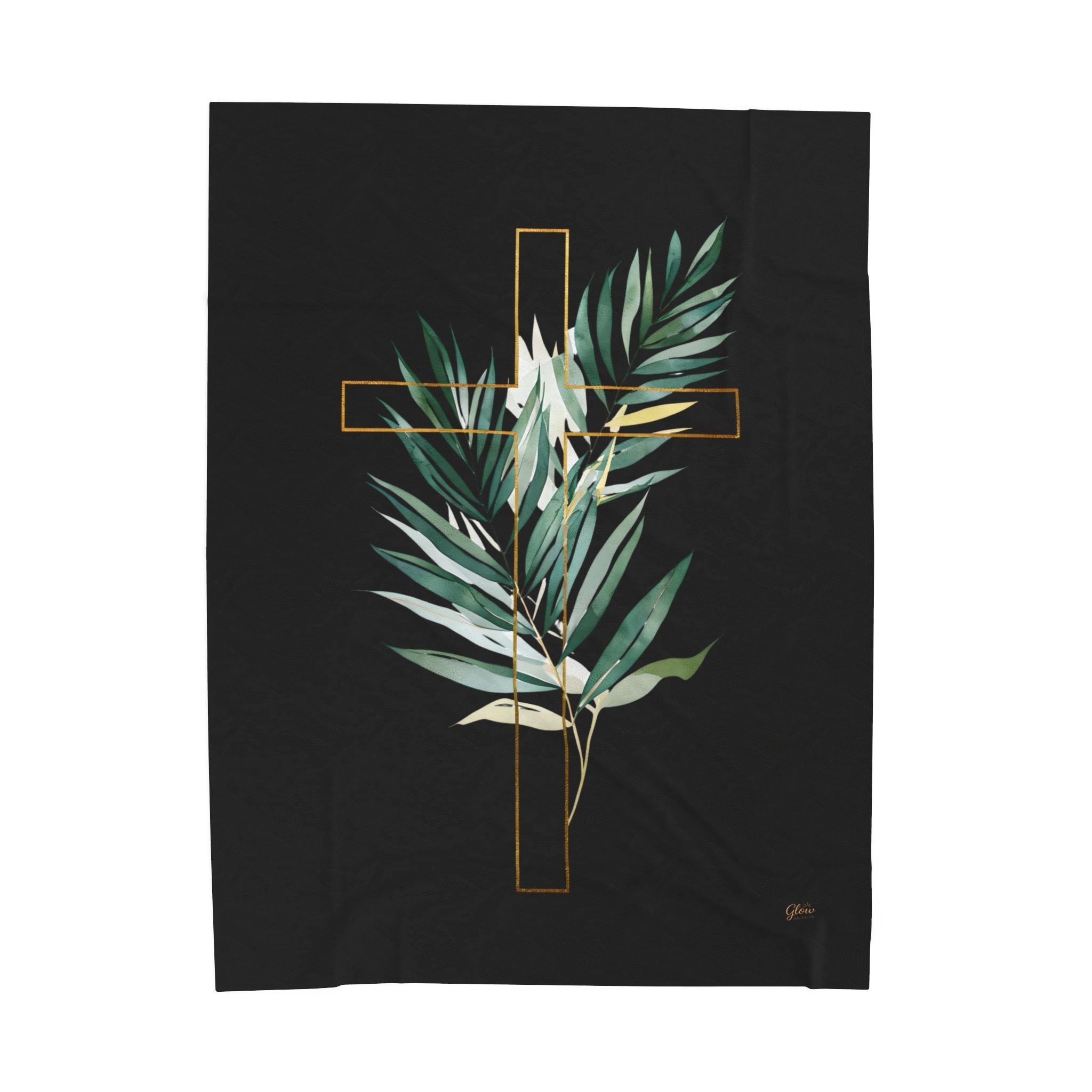 Cross | Cozy Velveteen Plush Blanket