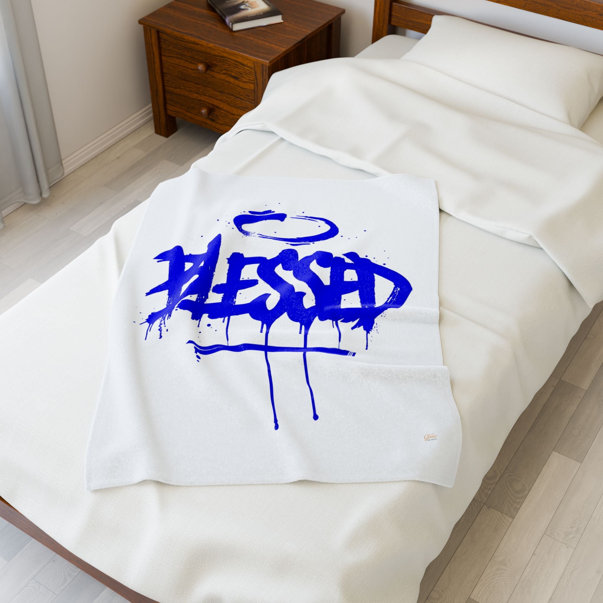 Blessed | Cozy Velveteen Plush Blanket