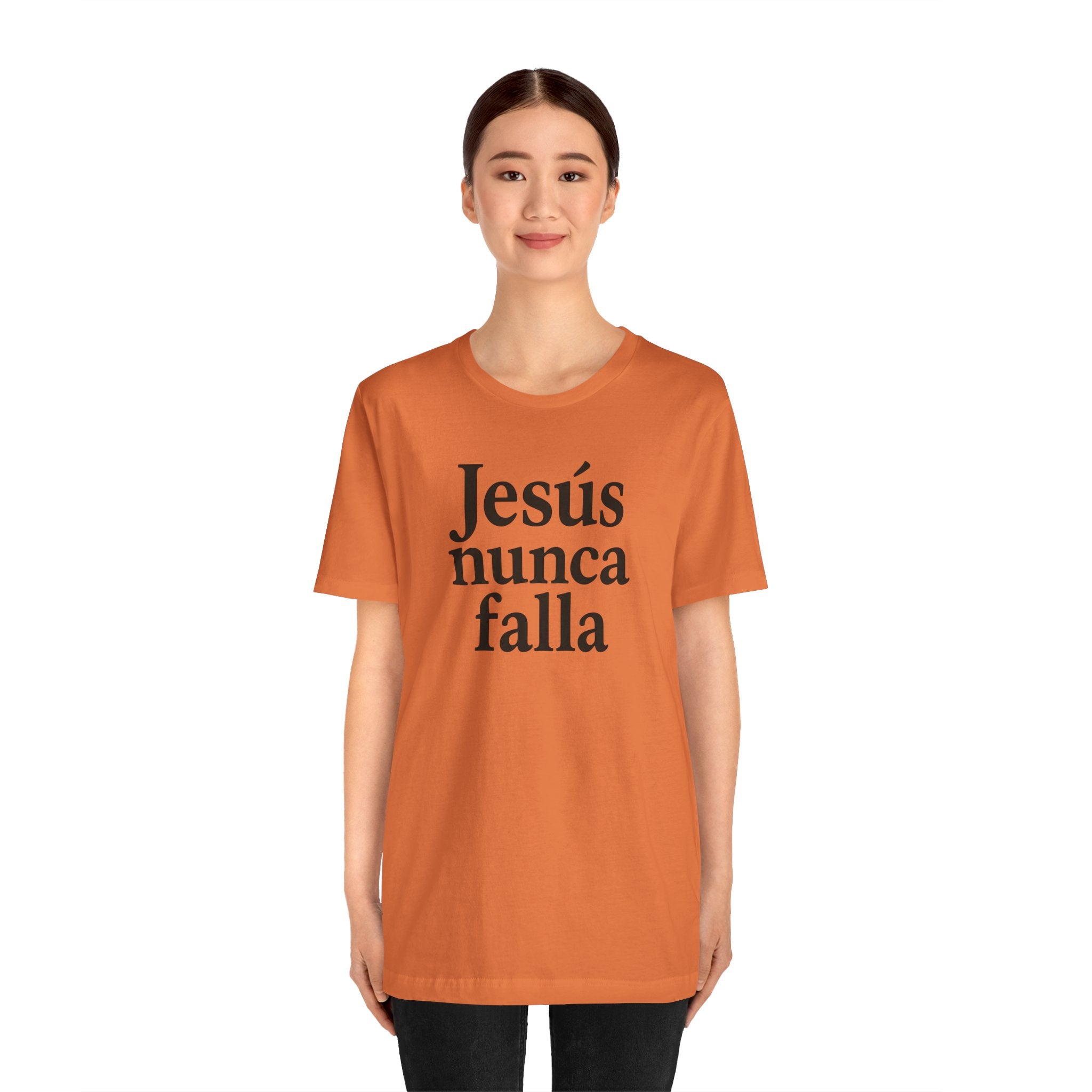 Jesús nunca falla (Jesus Never Fails) | Faith-Inspired Unisex Tee