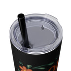 God’s love never fails. — 1 Corinthians 13:8 | Skinny Tumbler with Straw