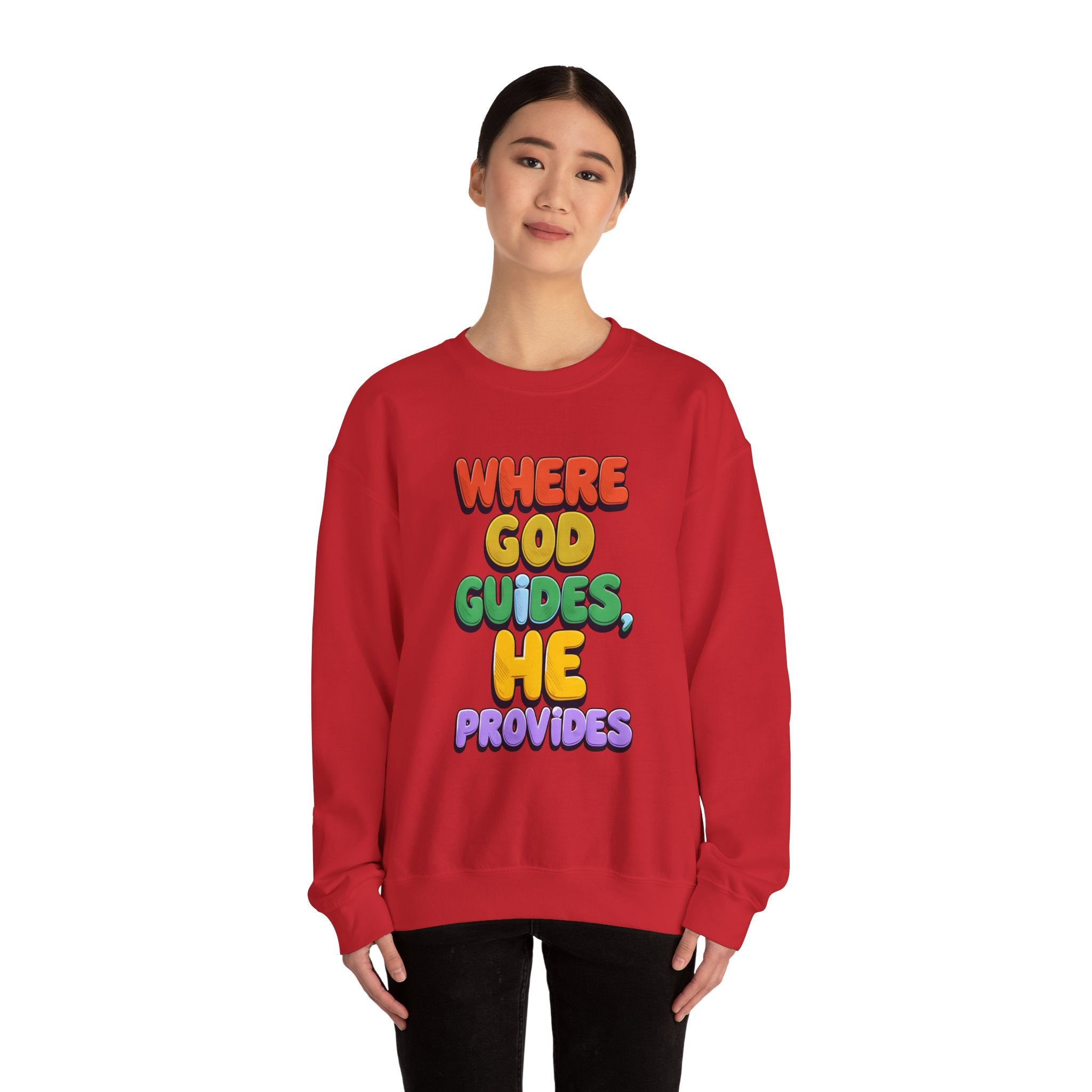 Where God Guides | Unisex Crewneck Sweatshirt