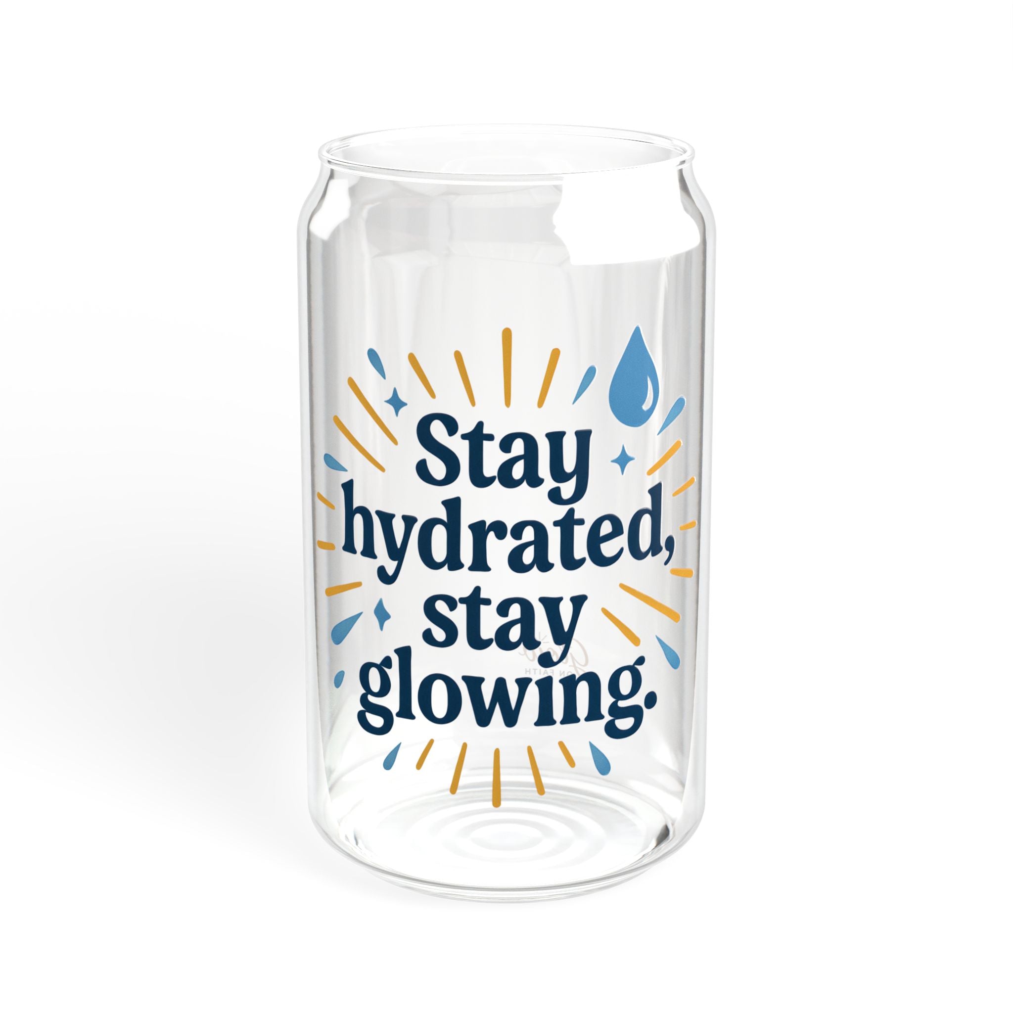Stay Hydrated | Sipper Glass, 16oz