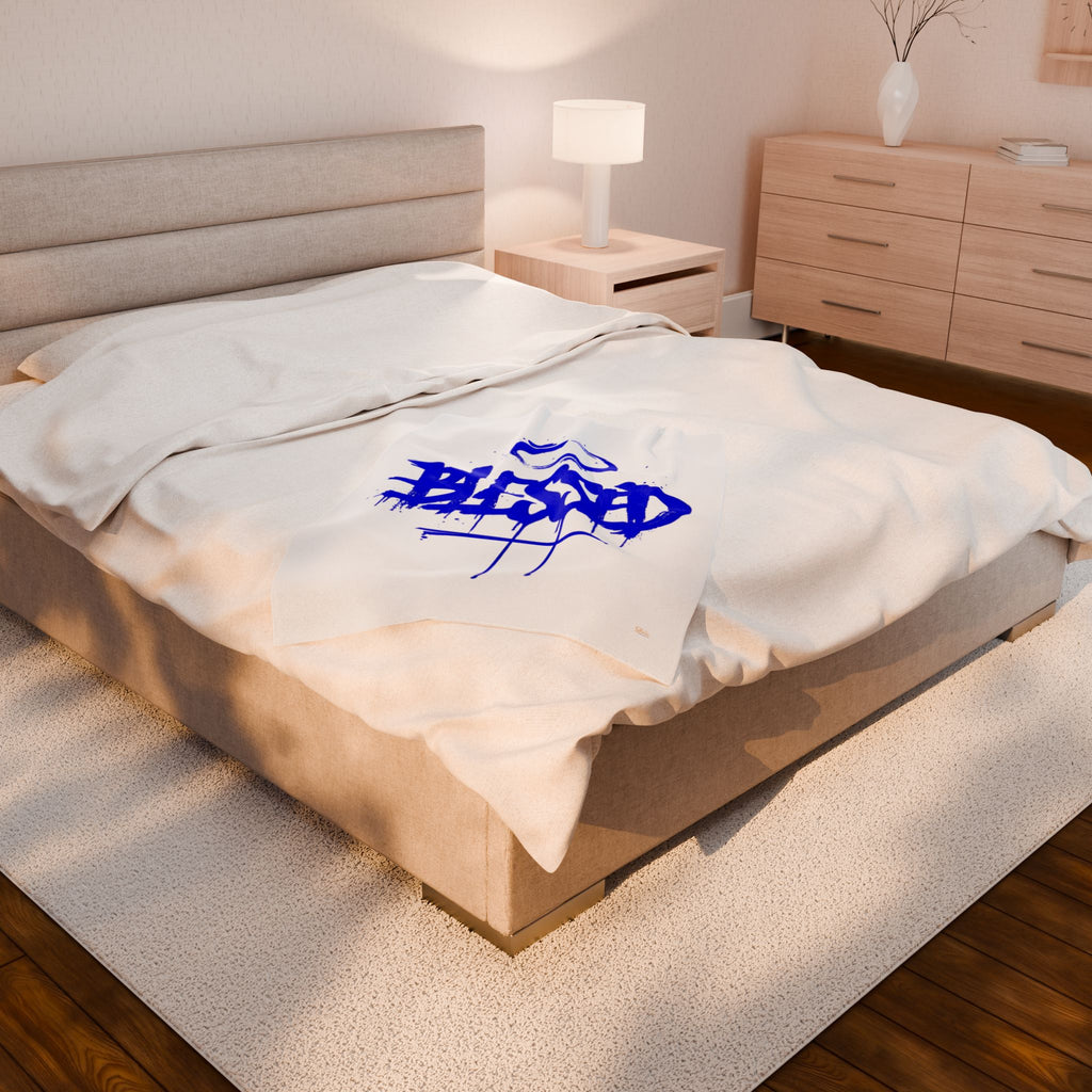 Blessed | Cozy Velveteen Plush Blanket