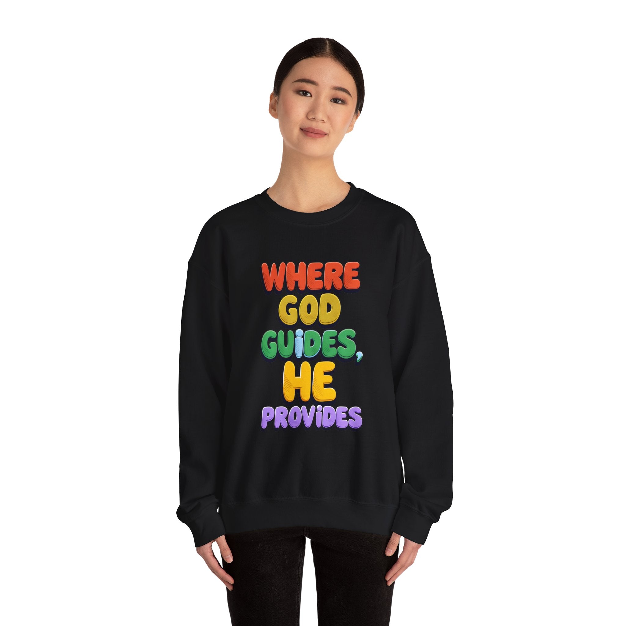 Where God Guides | Unisex Crewneck Sweatshirt