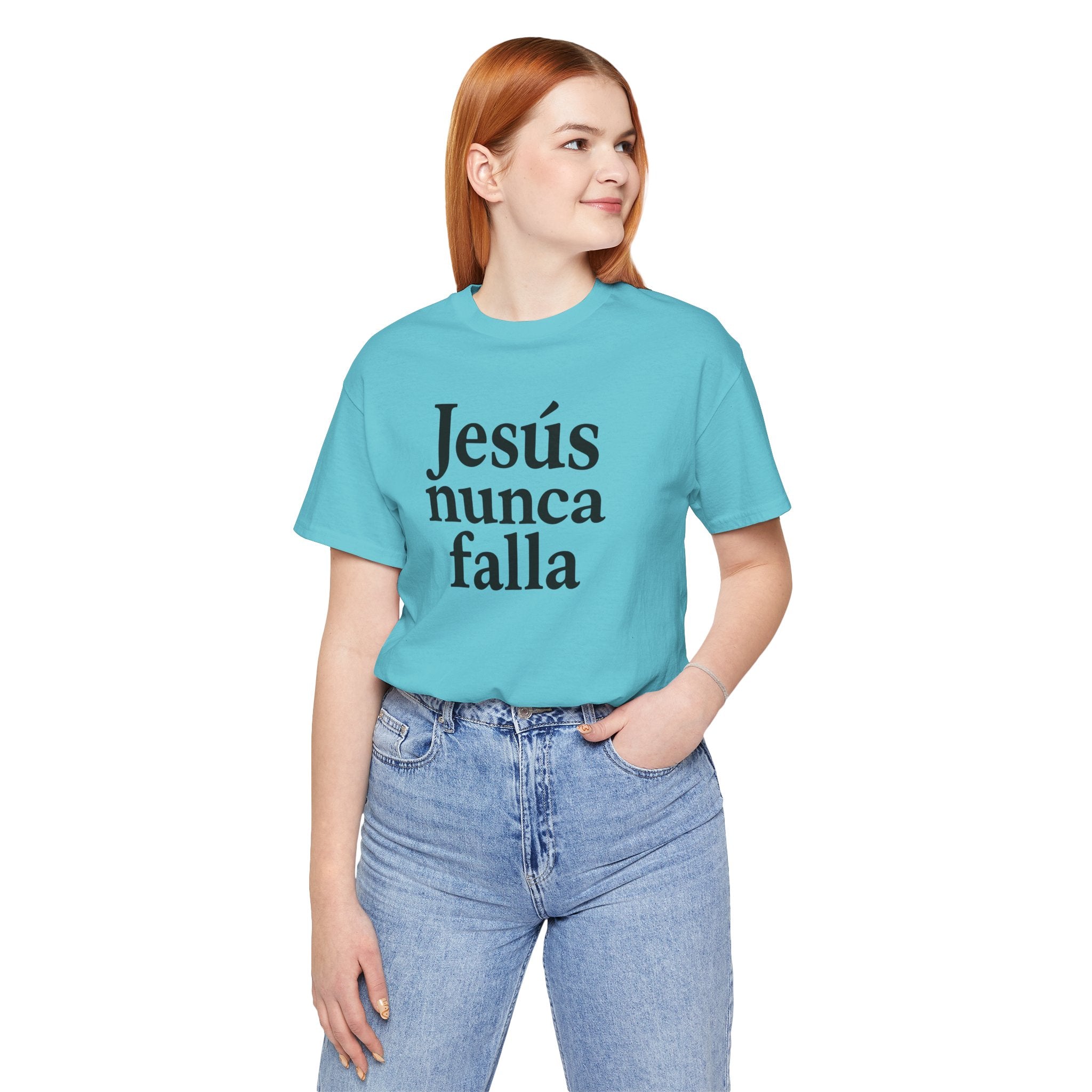 Jesús nunca falla (Jesus Never Fails) | Faith-Inspired Unisex Tee