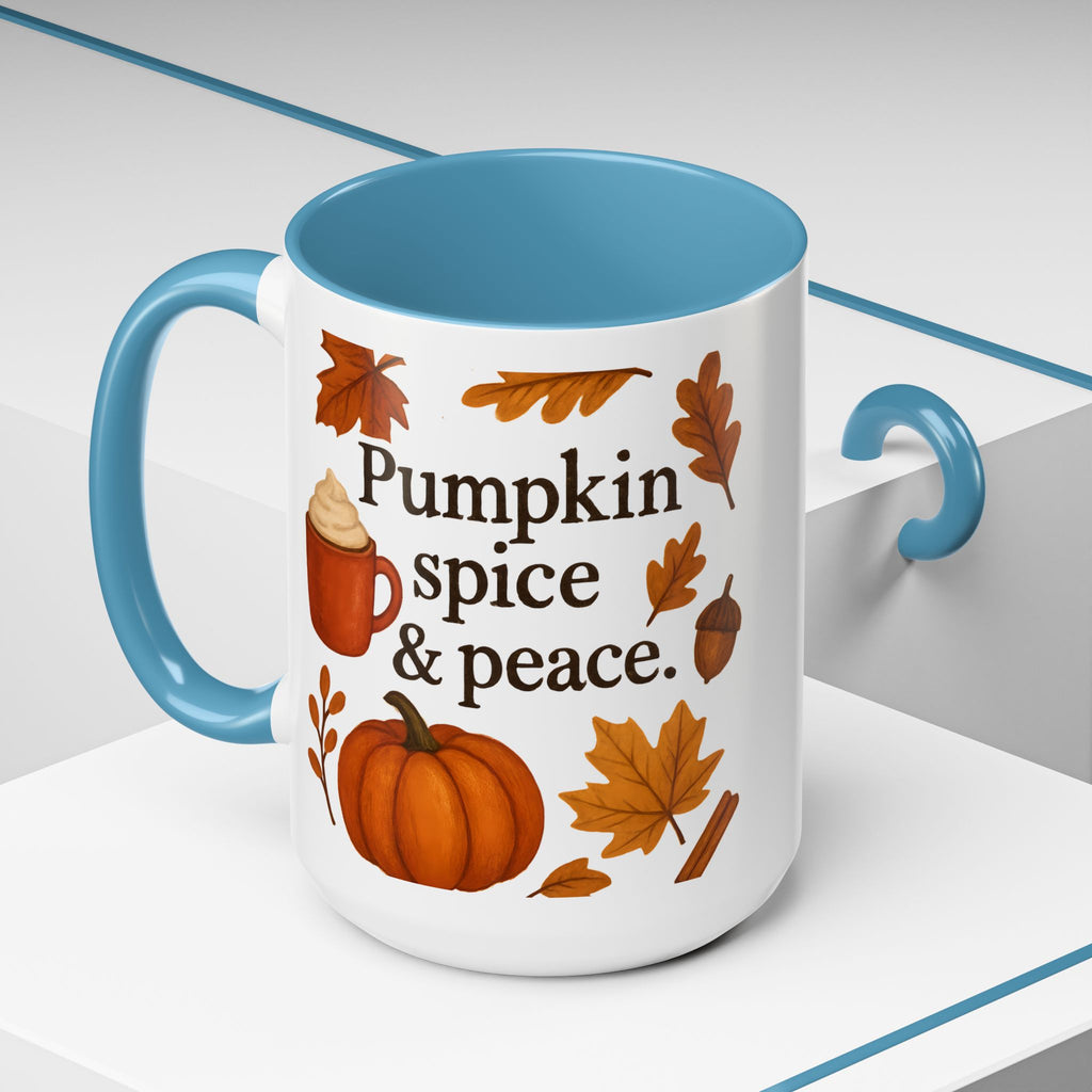 Pumpkin Spice & Peace | Autumn Coffee Mug