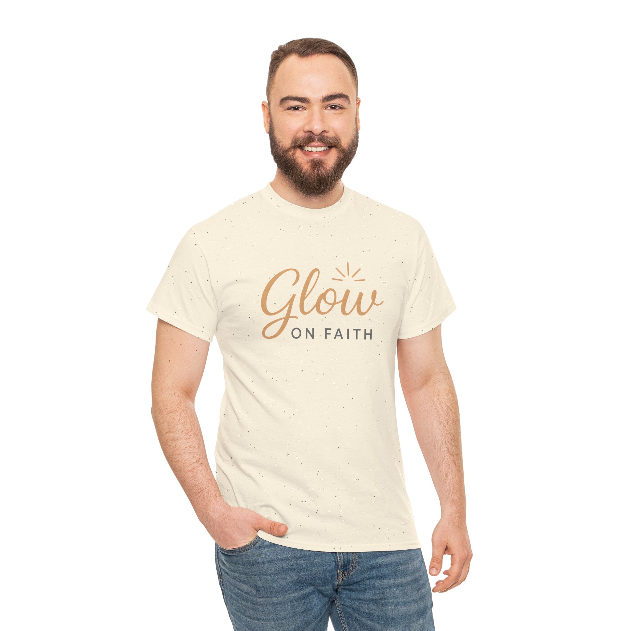 Glow on Faith | Unisex Heavy Cotton Tee