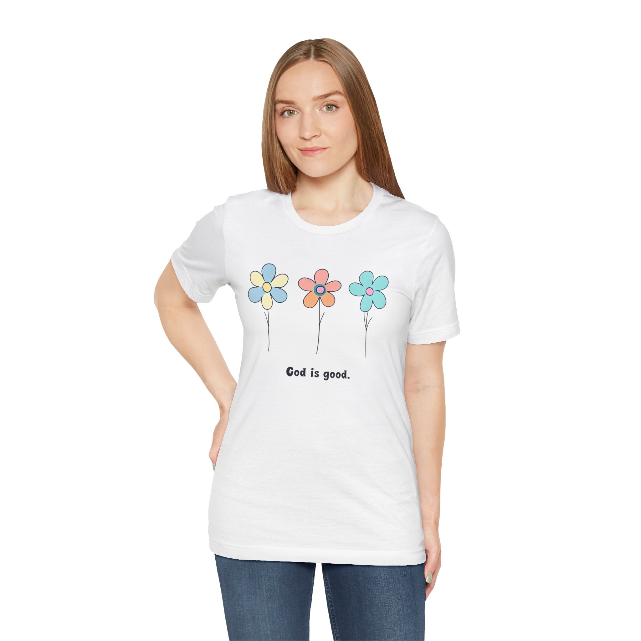 Floral God Is Good | Unisex Short Sleeve Shirt