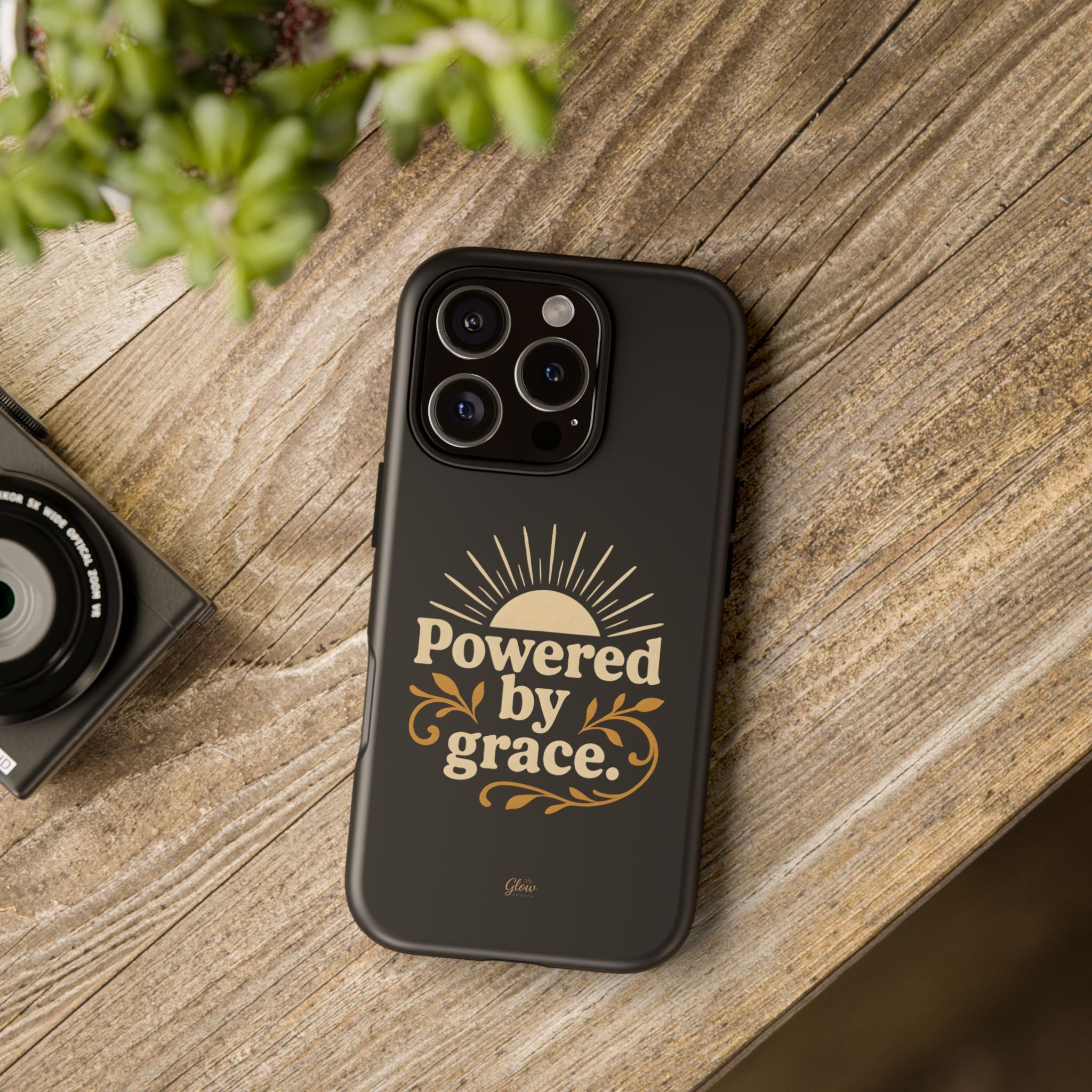 Powered by Grace | Phone Case