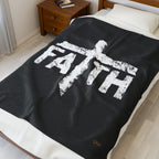 Faith | Cozy Velveteen Plush Blanket
