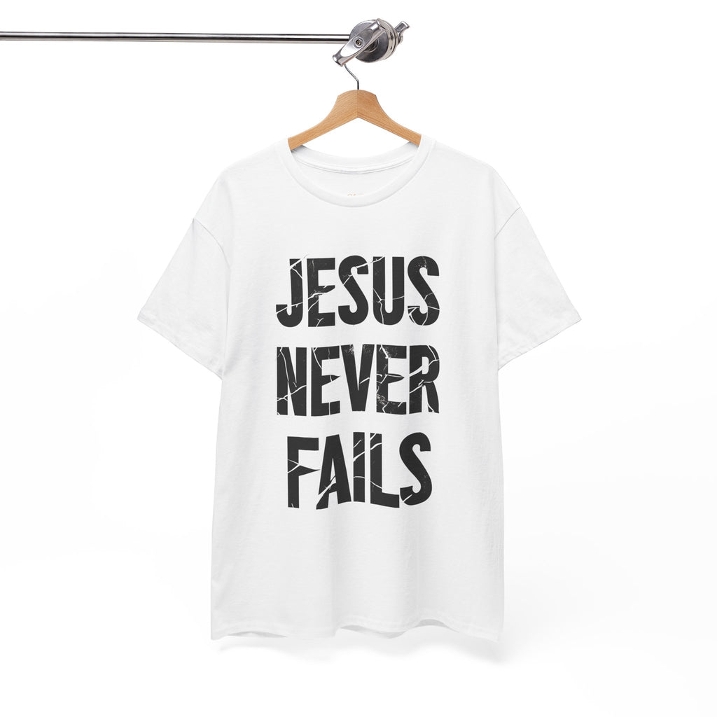 Jesus Never Fails | Unisex Heavy Cotton Tee