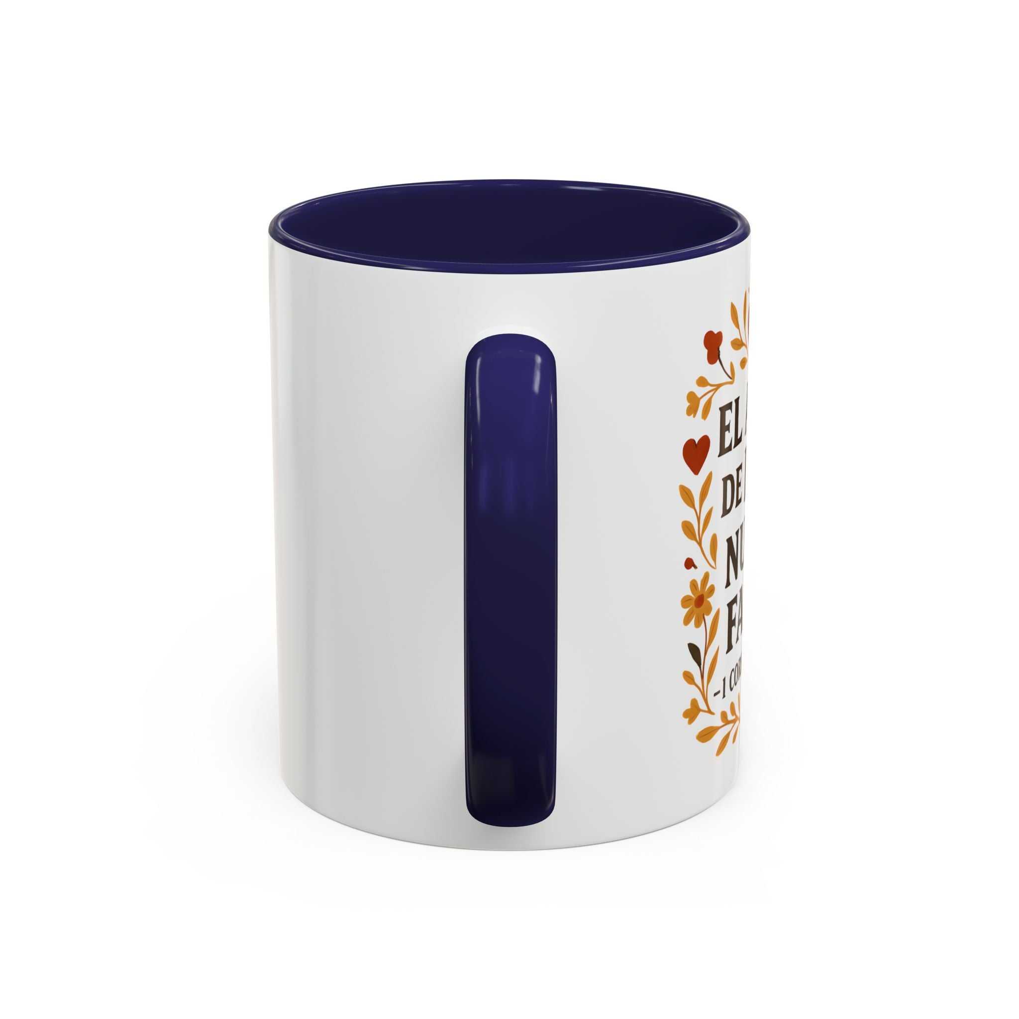 El amor de Dios nunca falla. — 1 Corintios 13:8 | Accent Coffee Mug