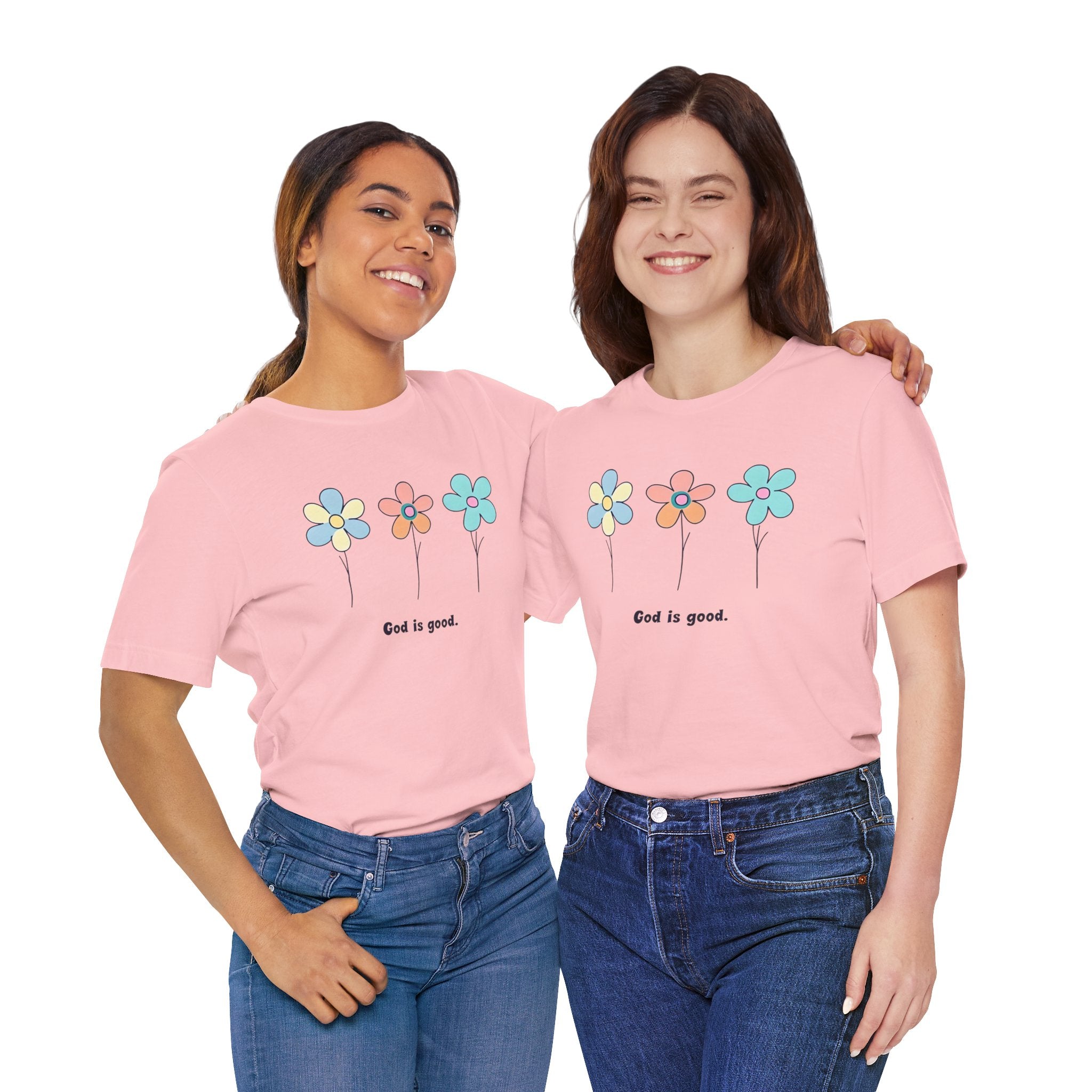 Floral God Is Good | Unisex Short Sleeve Shirt