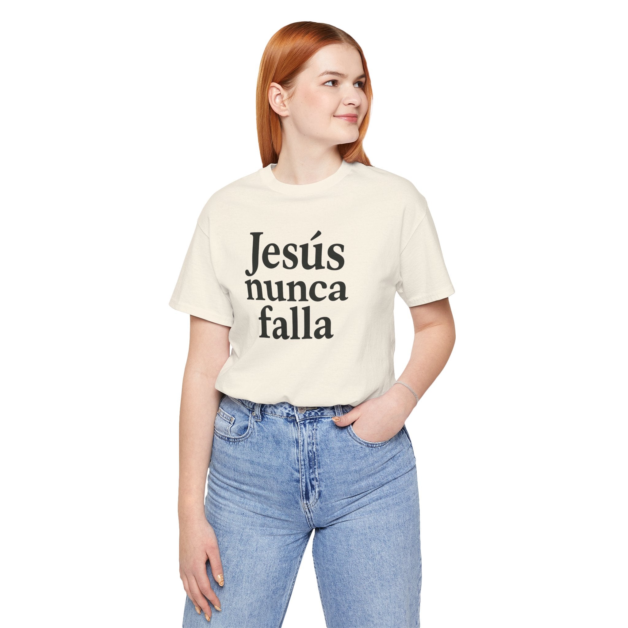 Jesús nunca falla (Jesus Never Fails) | Faith-Inspired Unisex Tee