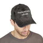 Praying and slaying with faith. | Vintage Embroidered Cap