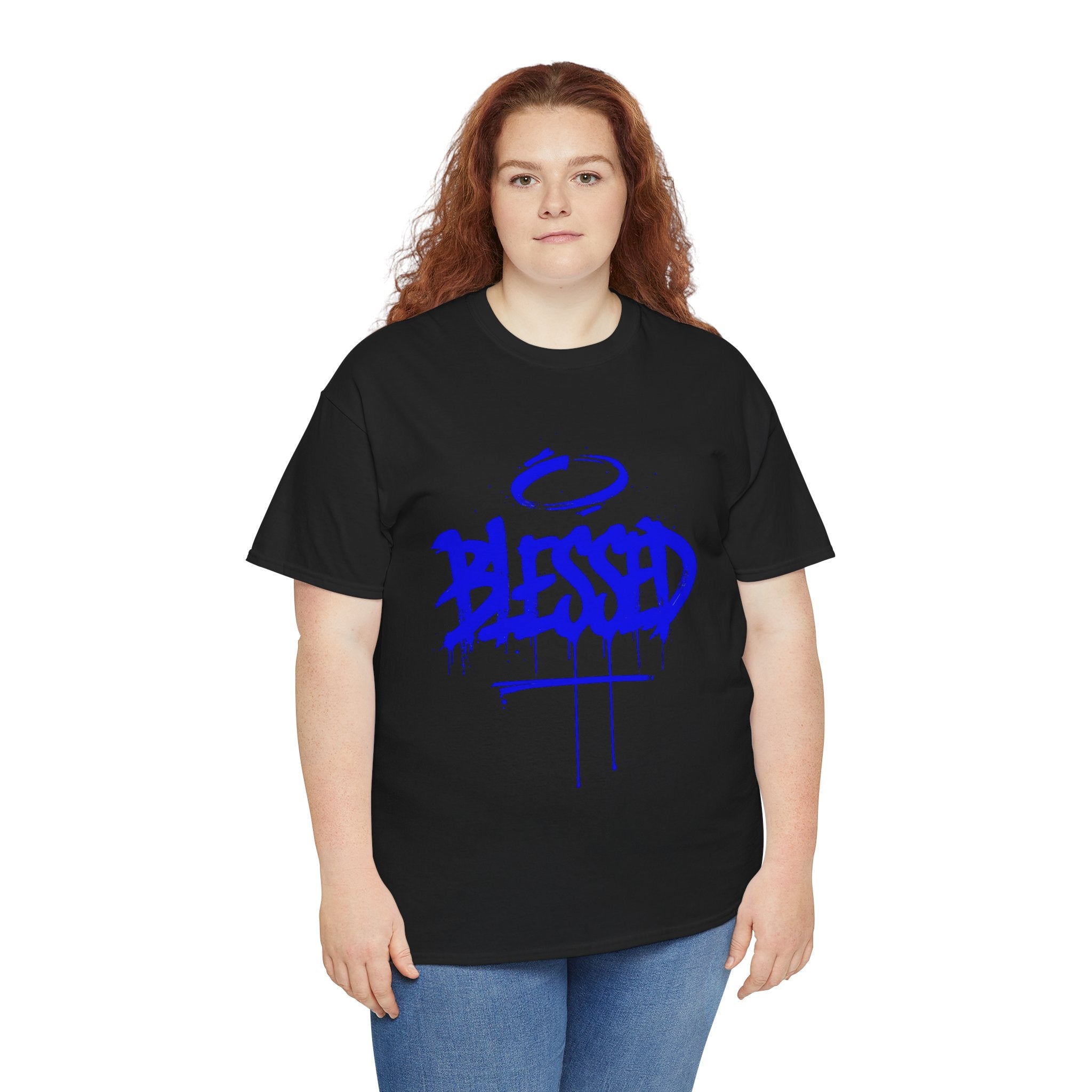 Blessed | Unisex Graffiti Style Heavy Cotton Tee