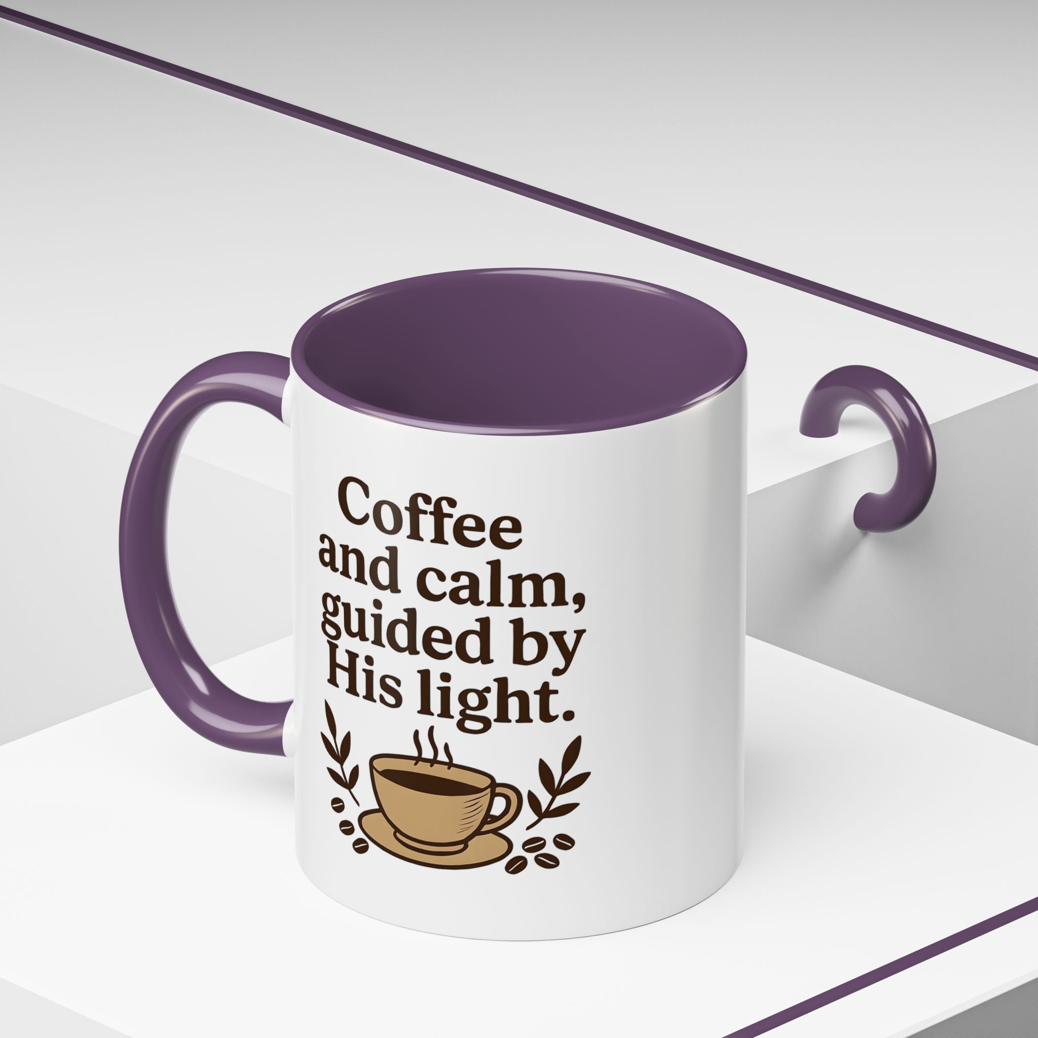 Coffee and calm, guided by His light. | Coffee Mug