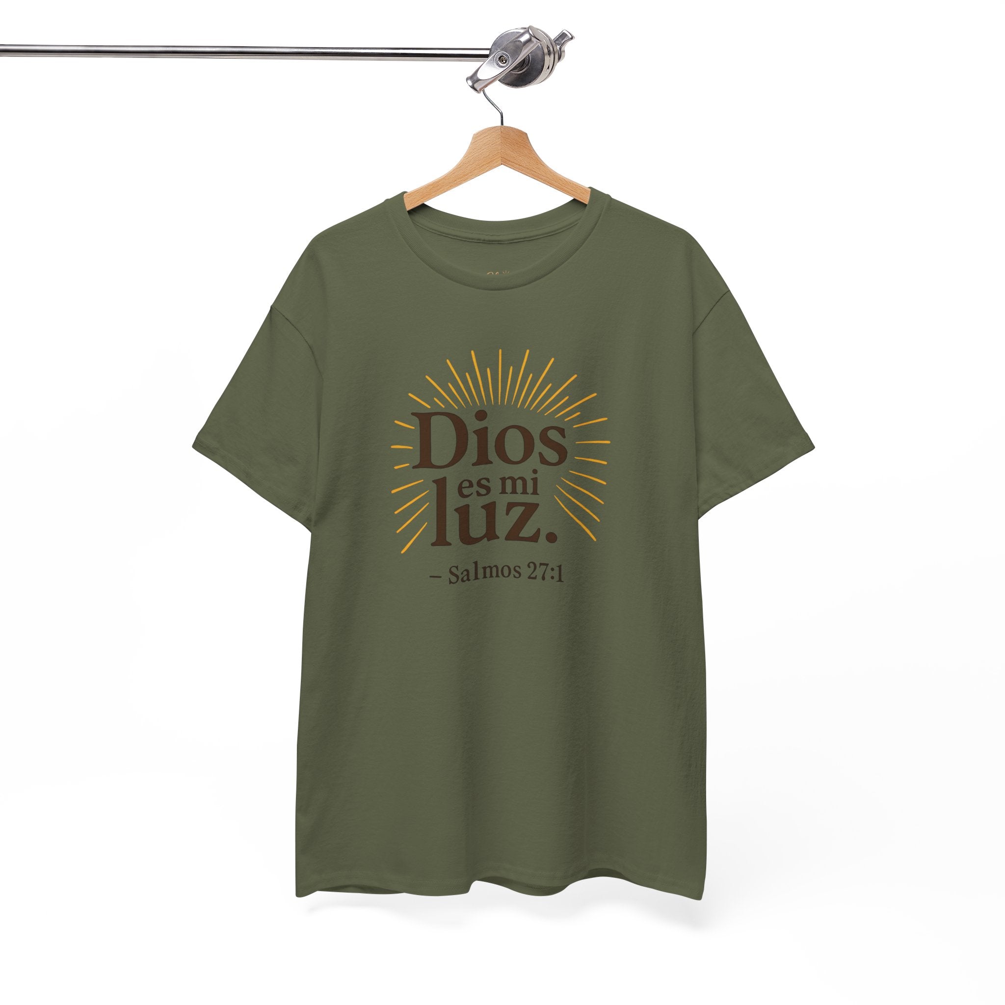 Dios es mi luz. — Salmos 27:1 | Unisex Cotton Tee