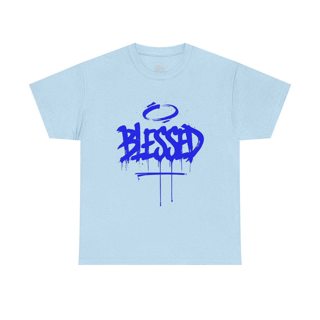 Blessed | Unisex Graffiti Style Heavy Cotton Tee