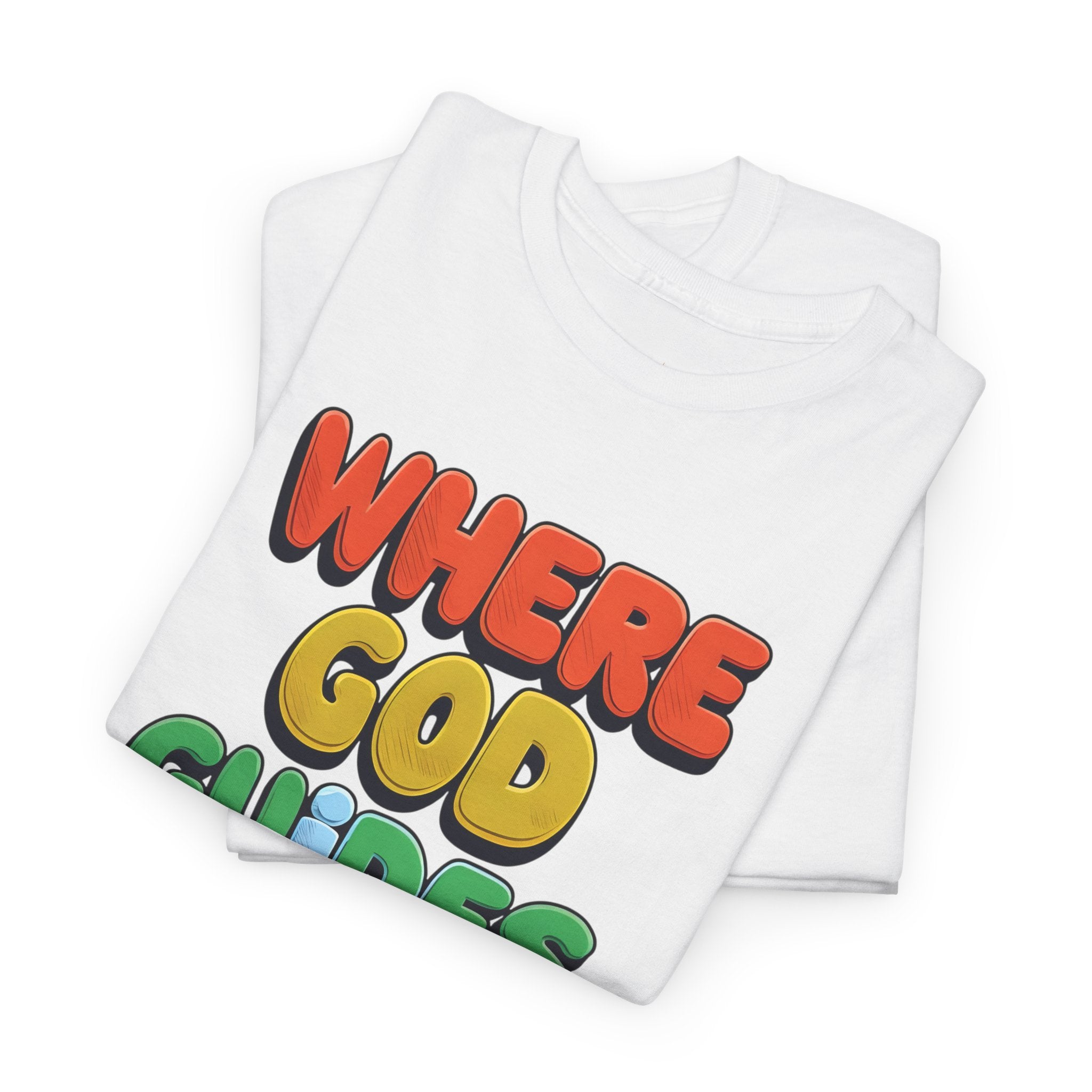 Where God Guides, He Provides | Unisex Cotton T-Shirt
