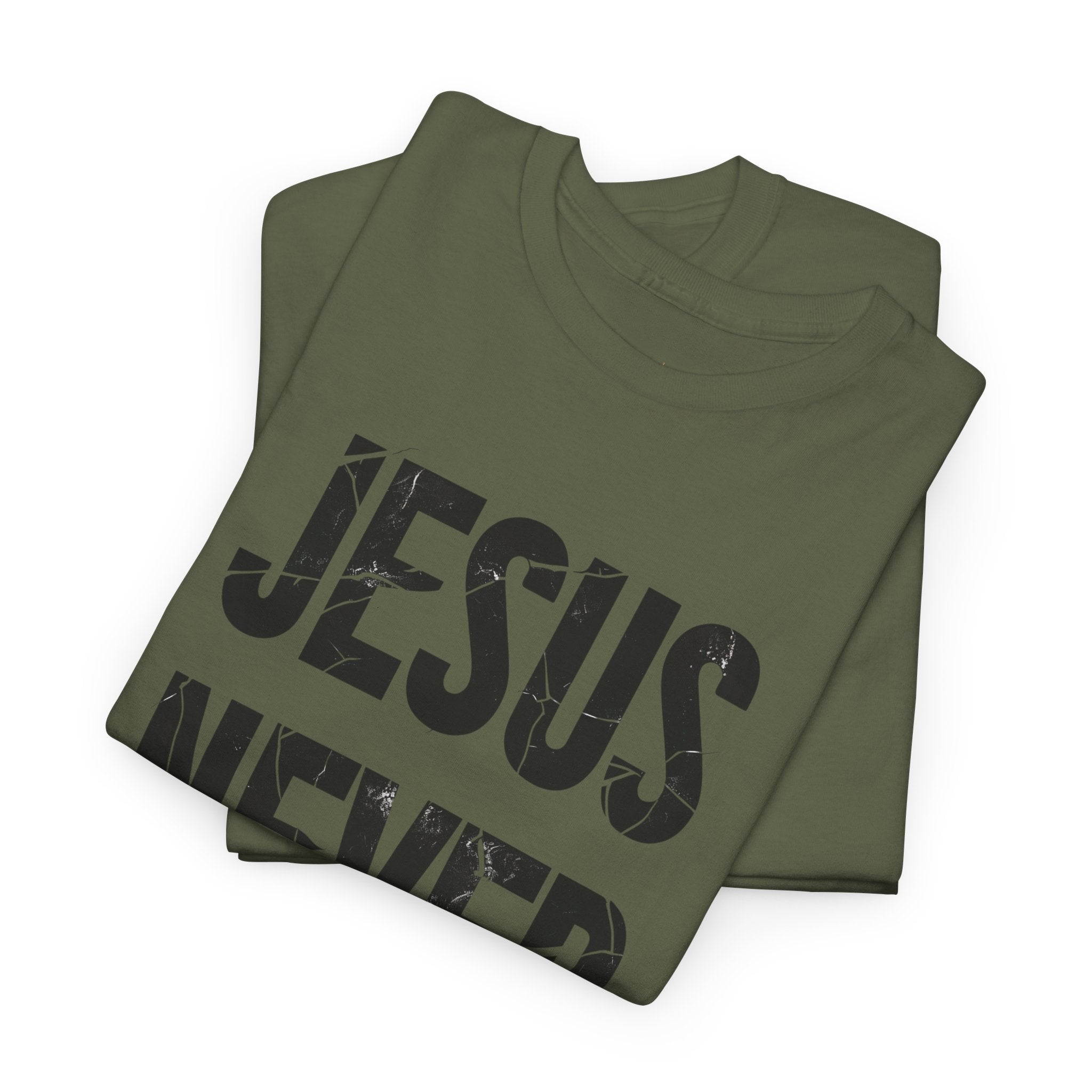 Jesus Never Fails | Unisex Heavy Cotton Tee