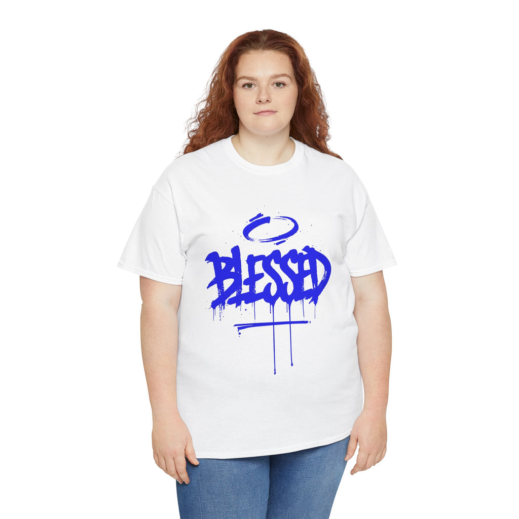 Blessed | Unisex Graffiti Style Heavy Cotton Tee