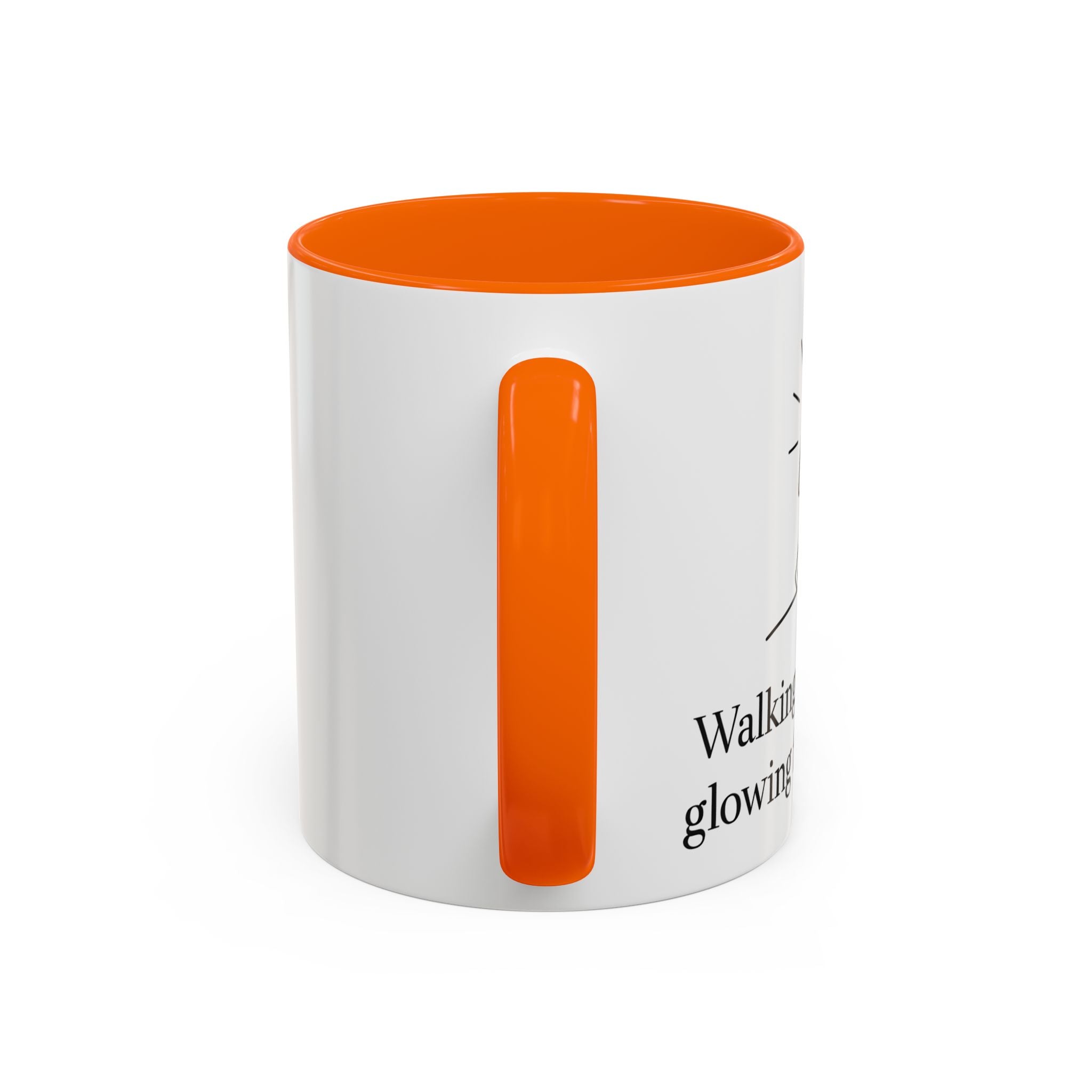 Walking in His path, glowing from within. |Coffee Mug