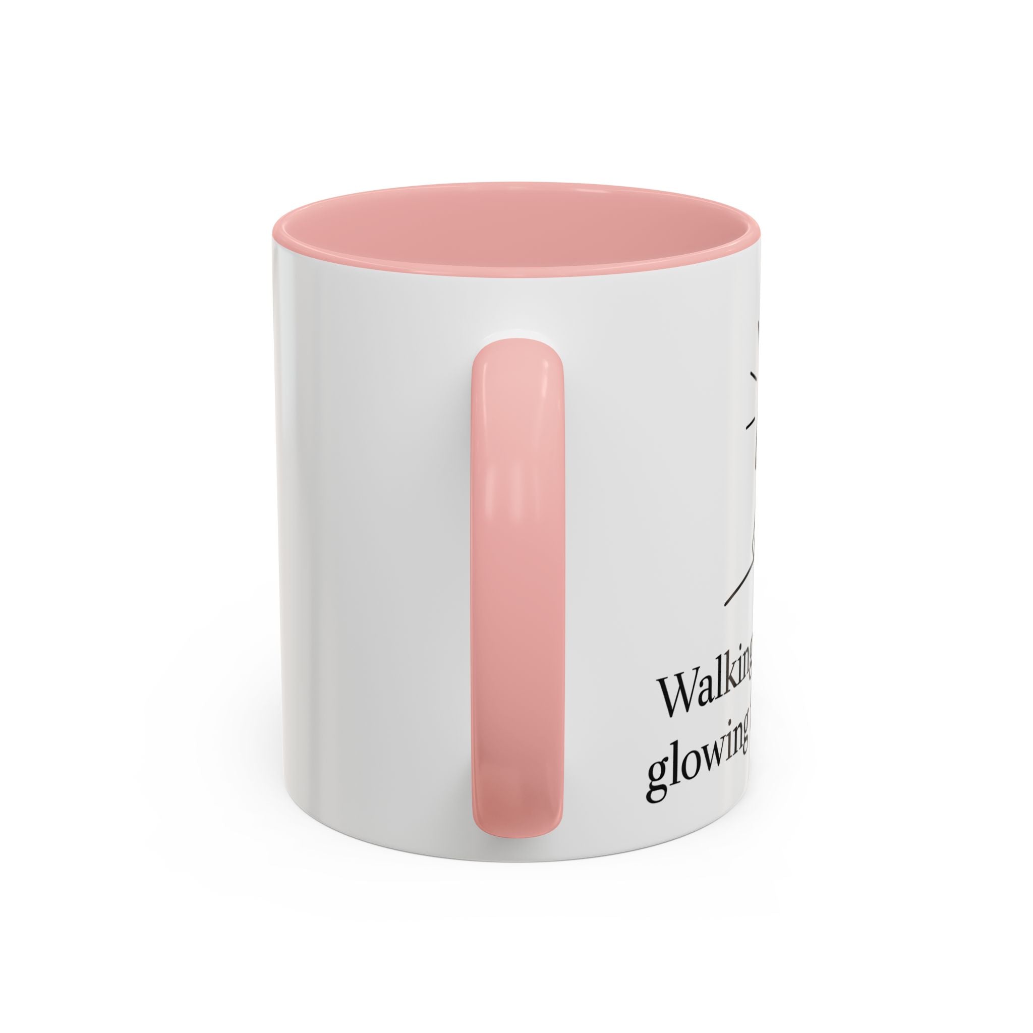 Walking in His path, glowing from within. |Coffee Mug