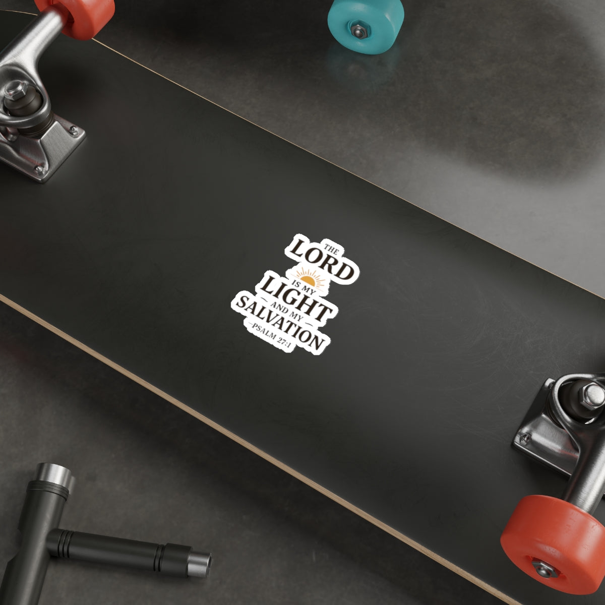The Lord is my light and my salvation. — Psalm 27:1 | Die-Cut Stickers