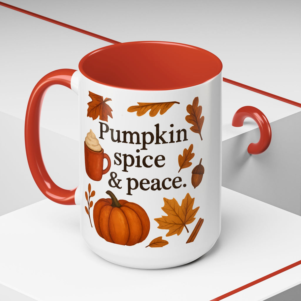 Pumpkin Spice & Peace | Autumn Coffee Mug
