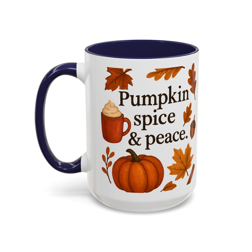 Pumpkin Spice & Peace | Autumn Coffee Mug