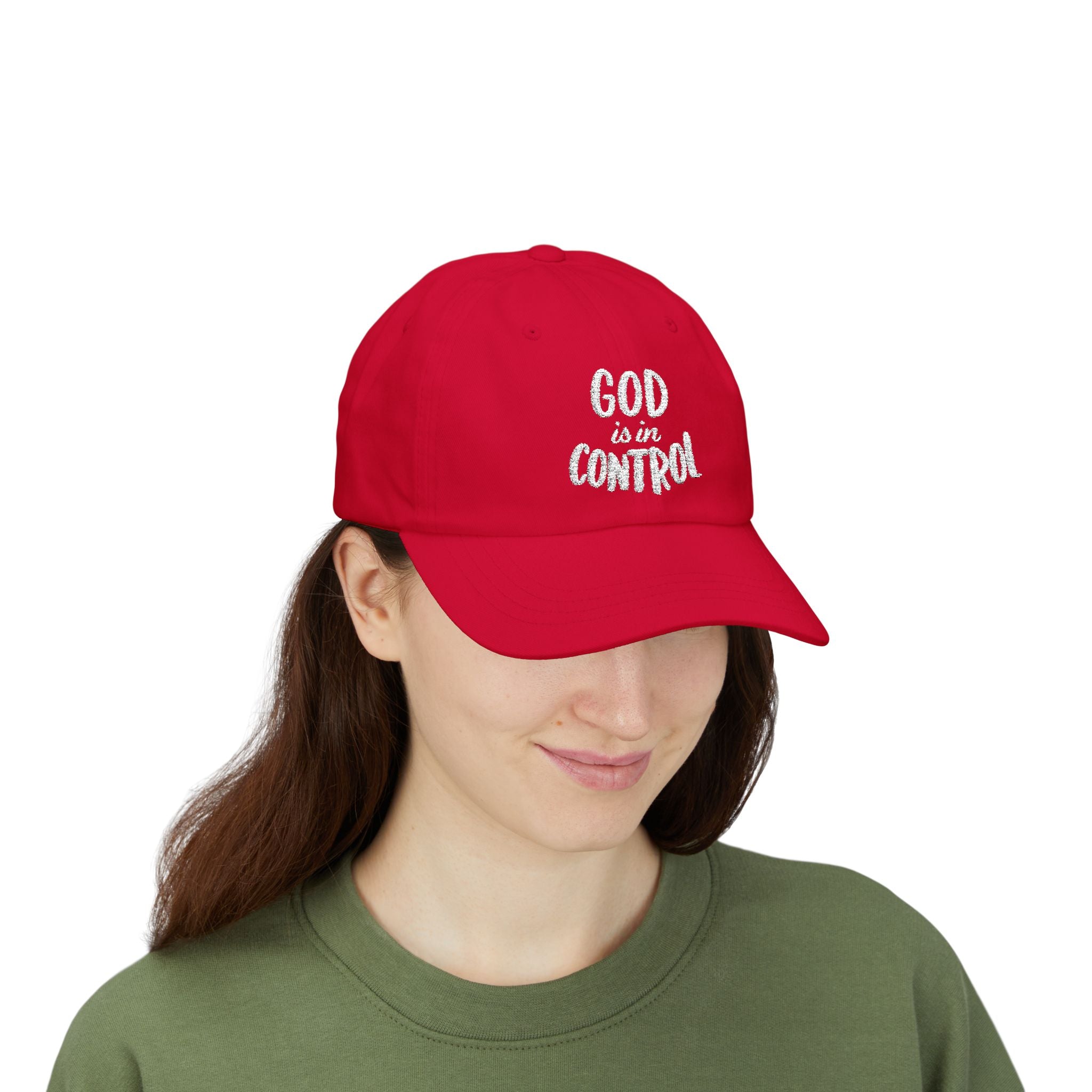 God Is In Control | Classic Dad Cap